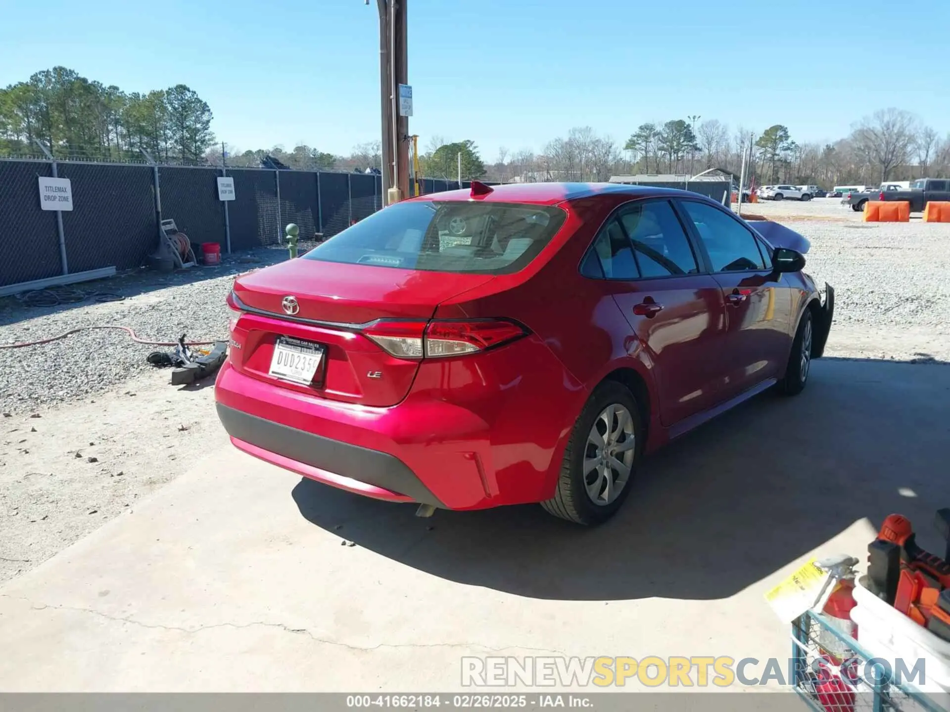 4 fotografías del automóvil dañado 5YFEPMAE6MP189431 TOYOTA COROLLA 2021