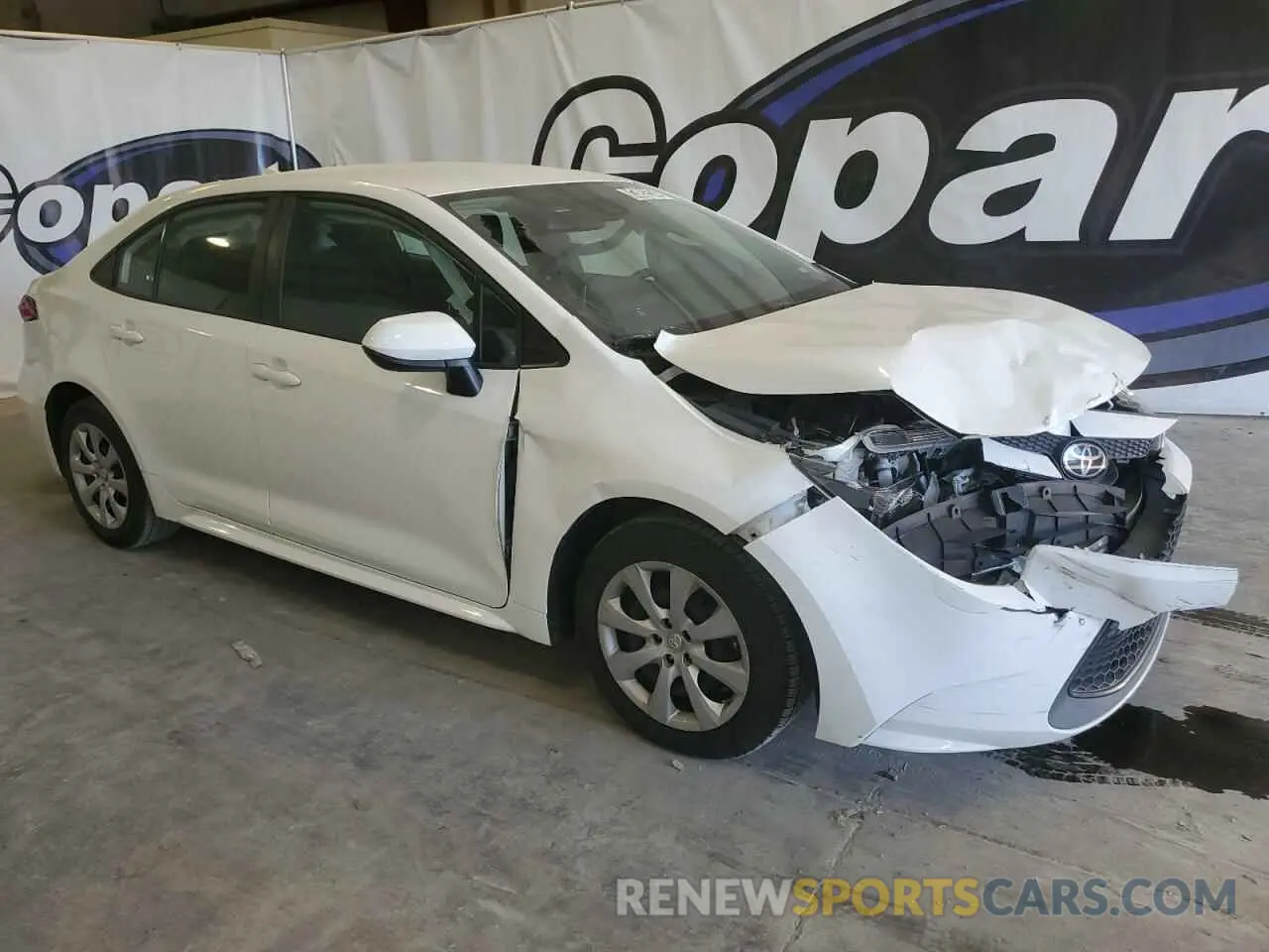 4 fotografías del automóvil dañado 5YFEPMAE6MP191633 TOYOTA COROLLA 2021