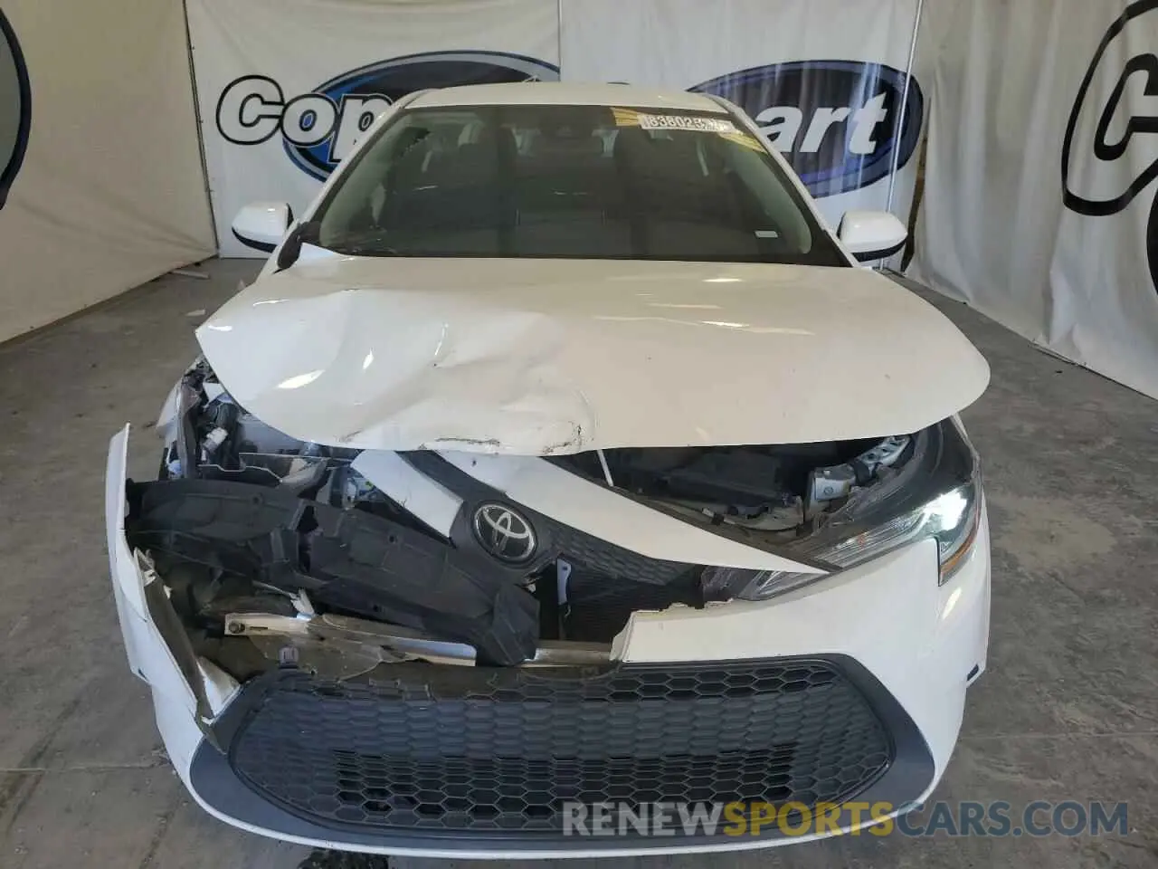 5 fotografías del automóvil dañado 5YFEPMAE6MP191633 TOYOTA COROLLA 2021