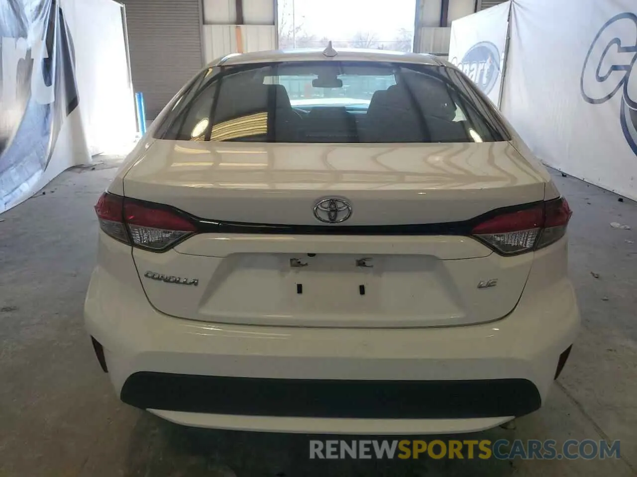 6 fotografías del automóvil dañado 5YFEPMAE6MP191633 TOYOTA COROLLA 2021