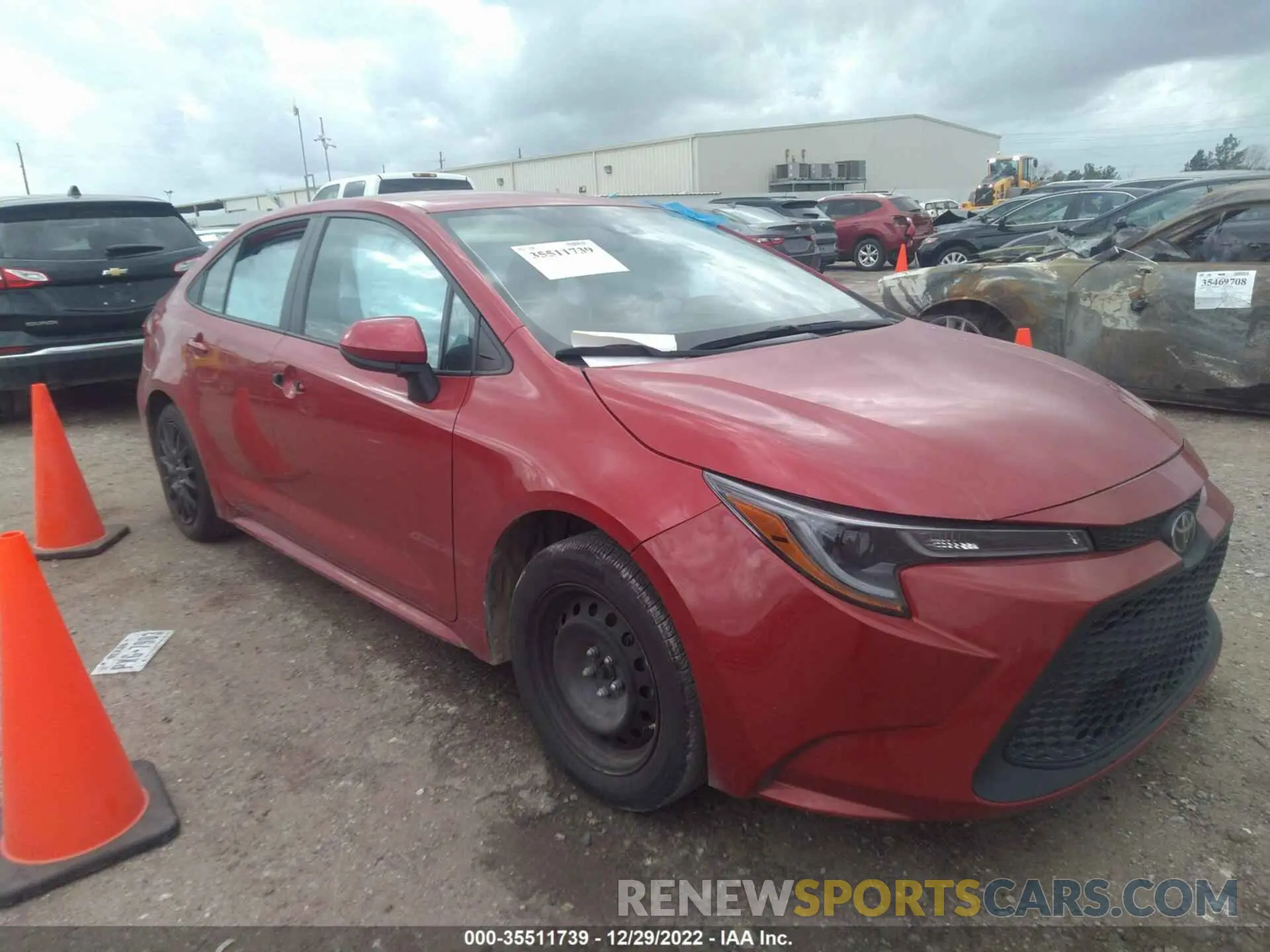 1 fotografías del automóvil dañado 5YFEPMAE6MP192703 TOYOTA COROLLA 2021