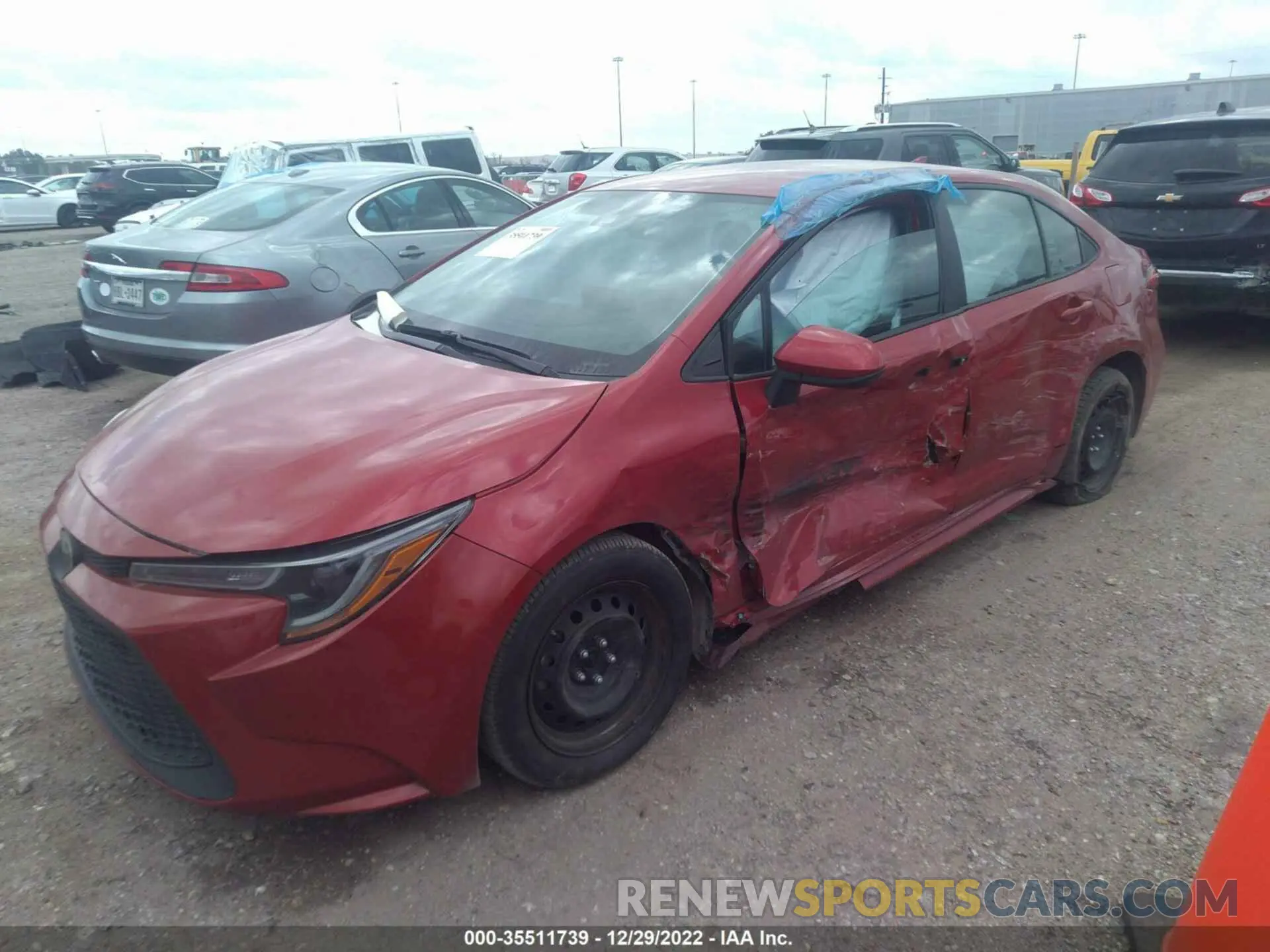 6 fotografías del automóvil dañado 5YFEPMAE6MP192703 TOYOTA COROLLA 2021