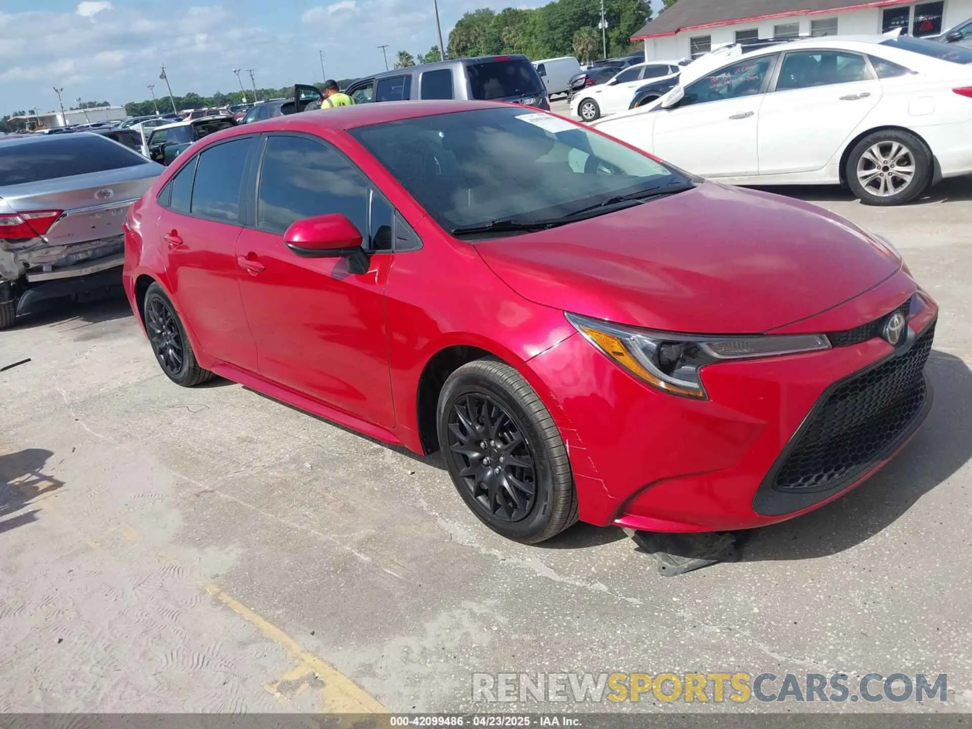 1 fotografías del automóvil dañado 5YFEPMAE6MP196962 TOYOTA COROLLA 2021