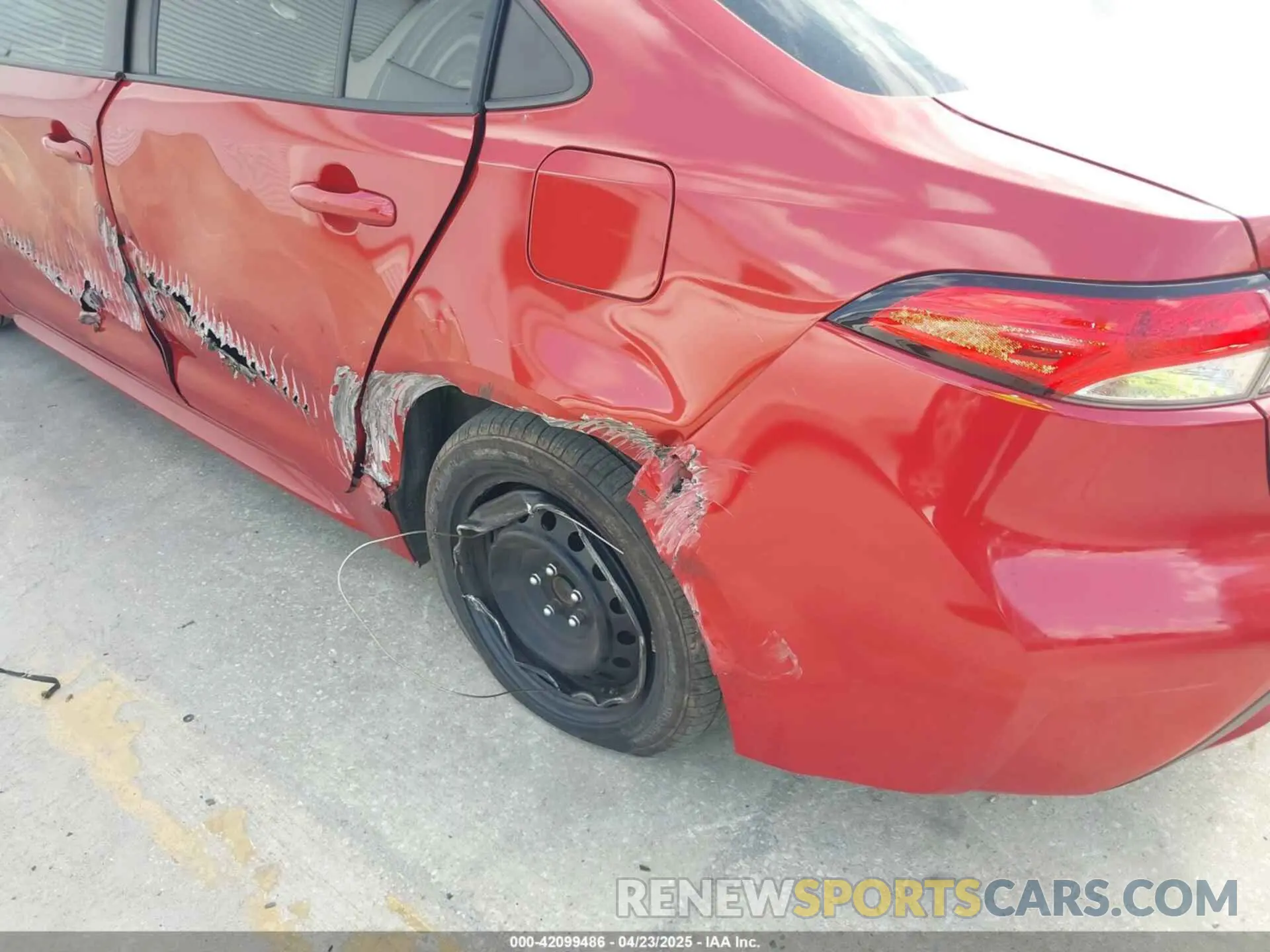 6 fotografías del automóvil dañado 5YFEPMAE6MP196962 TOYOTA COROLLA 2021