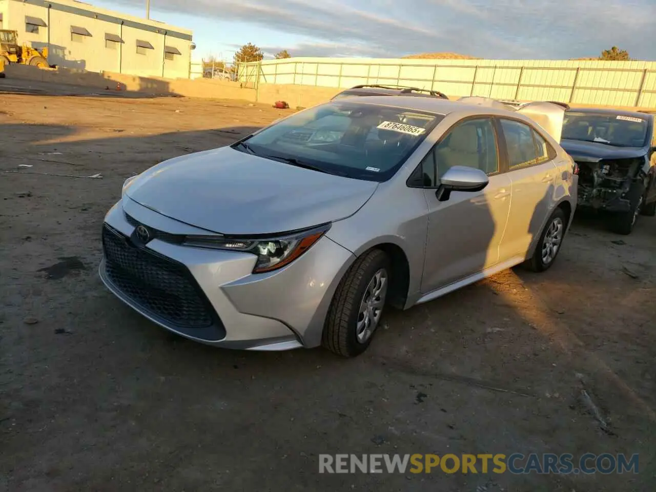 1 fotografías del automóvil dañado 5YFEPMAE6MP203246 TOYOTA COROLLA 2021