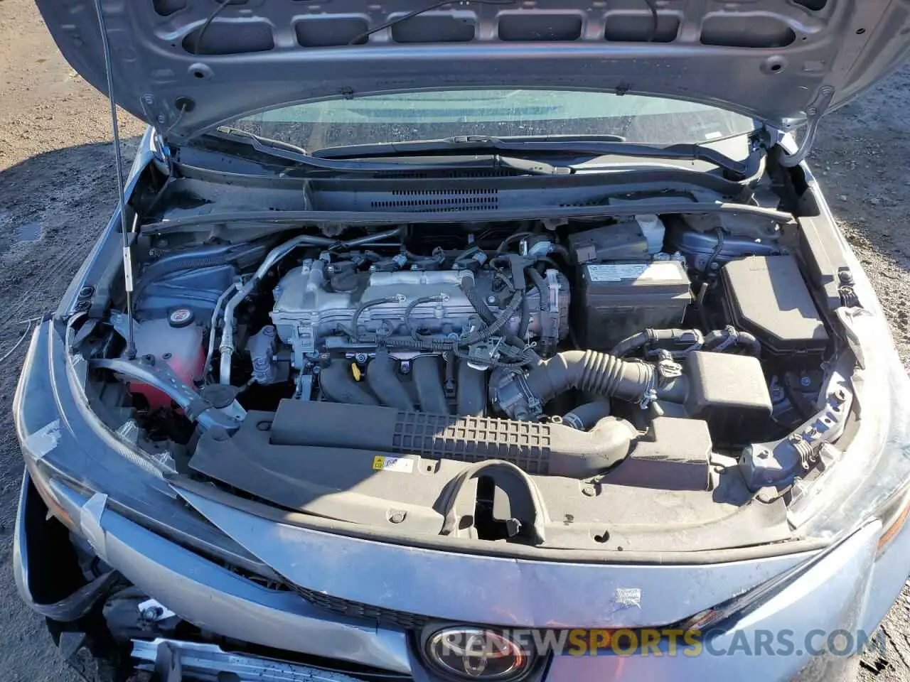 11 fotografías del automóvil dañado 5YFEPMAE6MP216417 TOYOTA COROLLA 2021