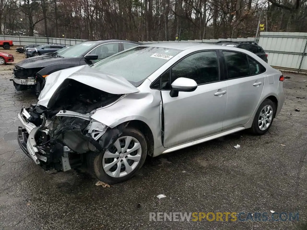 1 fotografías del automóvil dañado 5YFEPMAE6MP222198 TOYOTA COROLLA 2021