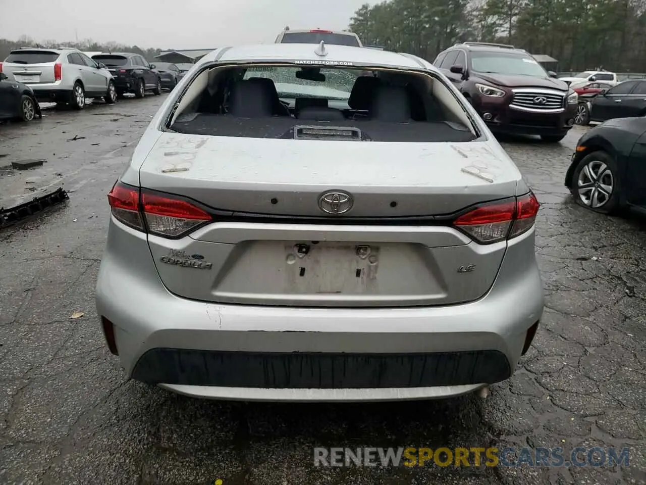 6 fotografías del automóvil dañado 5YFEPMAE6MP222198 TOYOTA COROLLA 2021