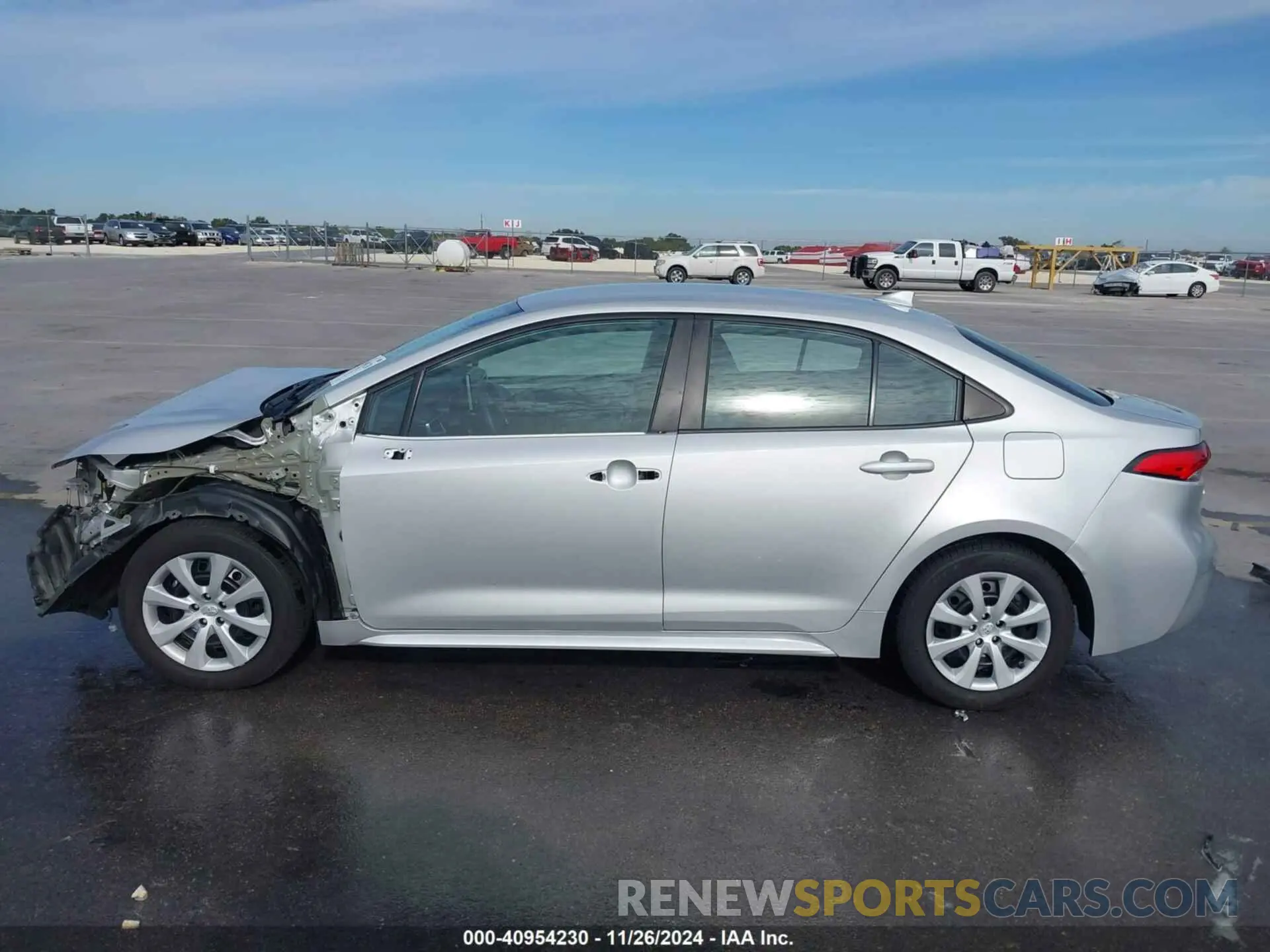 15 fotografías del automóvil dañado 5YFEPMAE6MP224534 TOYOTA COROLLA 2021