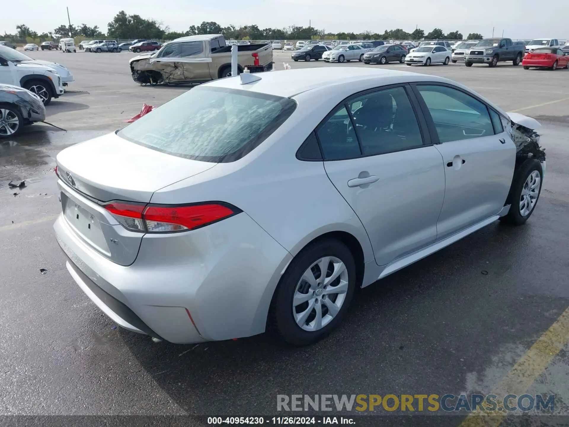 4 fotografías del automóvil dañado 5YFEPMAE6MP224534 TOYOTA COROLLA 2021