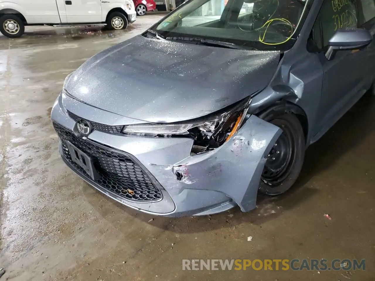 9 fotografías del automóvil dañado 5YFEPMAE6MP225182 TOYOTA COROLLA 2021