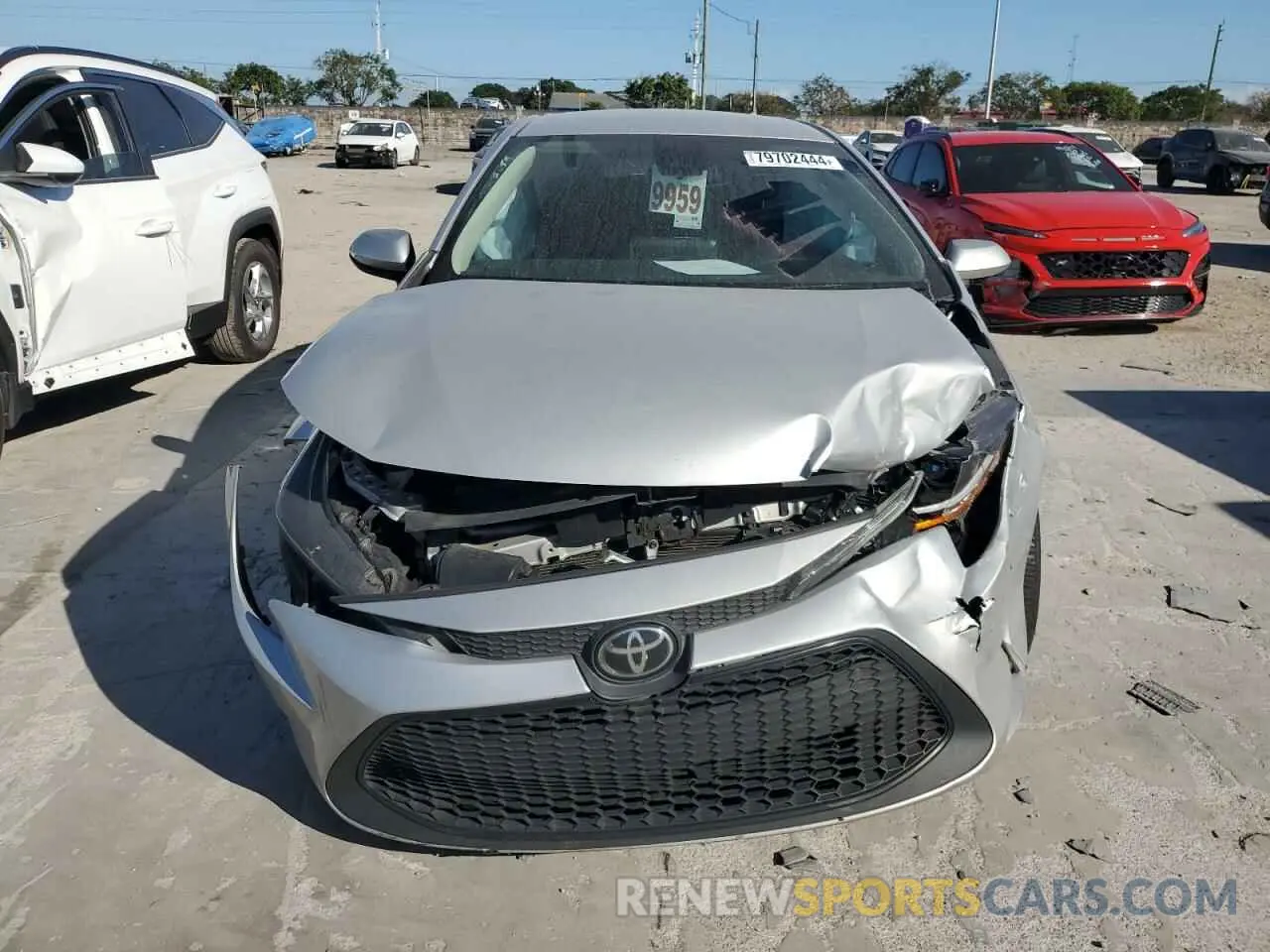 5 fotografías del automóvil dañado 5YFEPMAE6MP228387 TOYOTA COROLLA 2021