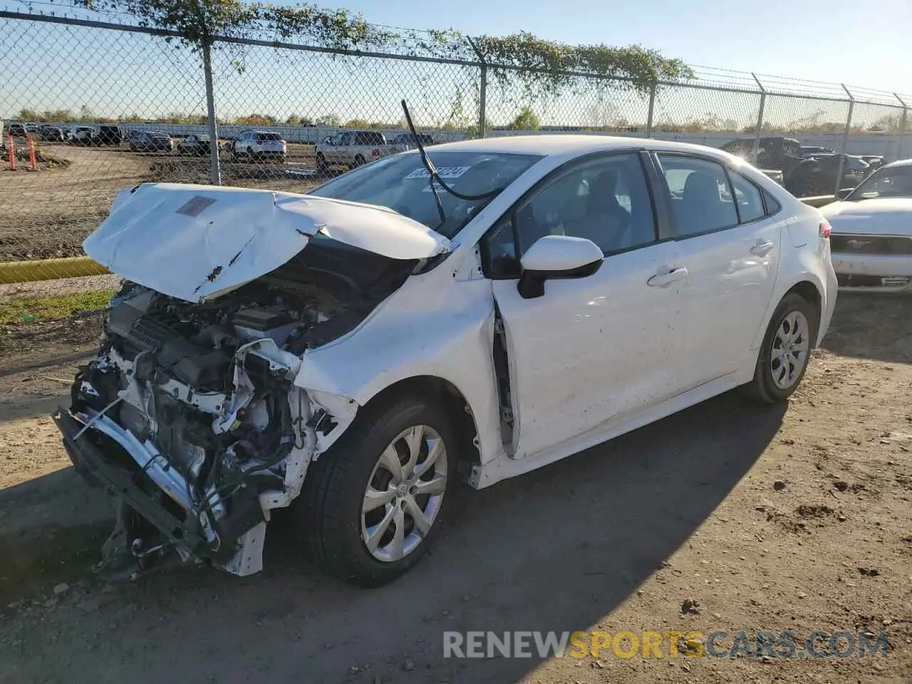 1 fotografías del automóvil dañado 5YFEPMAE6MP228390 TOYOTA COROLLA 2021