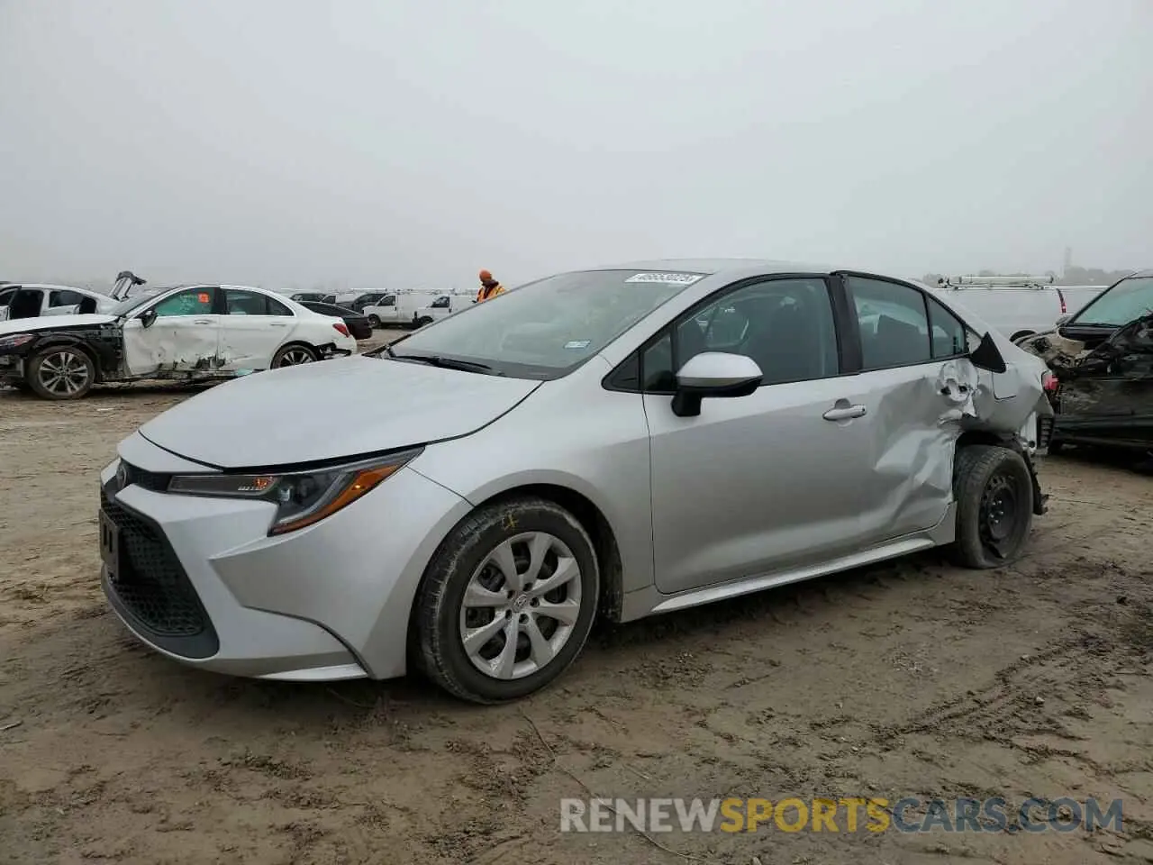 1 fotografías del automóvil dañado 5YFEPMAE6MP243407 TOYOTA COROLLA 2021