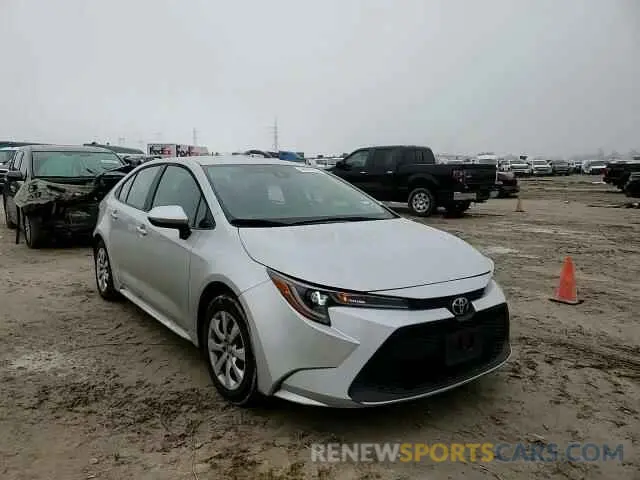 11 fotografías del automóvil dañado 5YFEPMAE6MP243407 TOYOTA COROLLA 2021