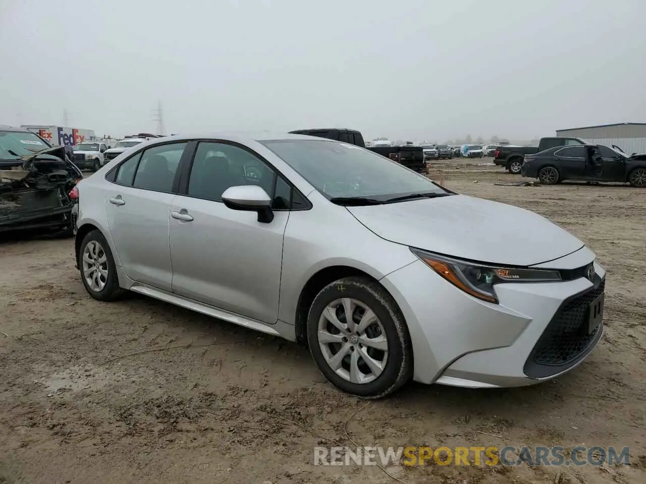4 fotografías del automóvil dañado 5YFEPMAE6MP243407 TOYOTA COROLLA 2021