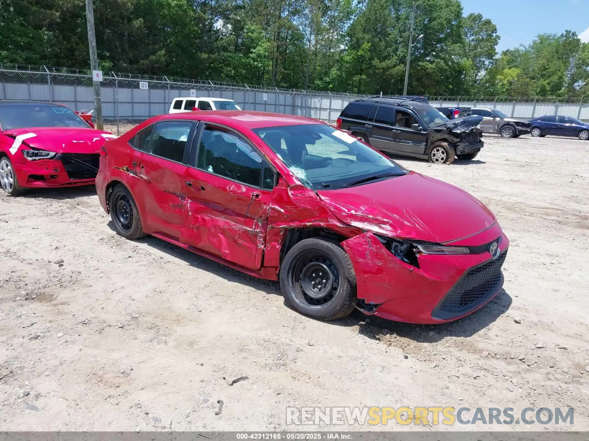 1 fotografías del automóvil dañado 5YFEPMAE6MP251720 TOYOTA COROLLA 2021