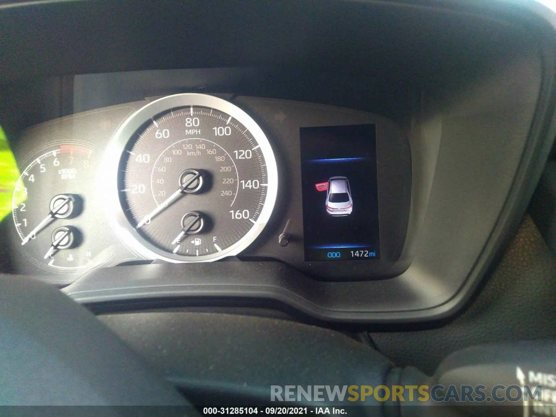 7 fotografías del automóvil dañado 5YFEPMAE6MP252091 TOYOTA COROLLA 2021