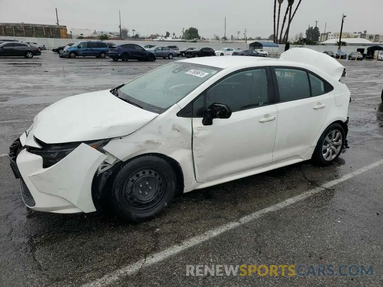 1 fotografías del automóvil dañado 5YFEPMAE6MP252219 TOYOTA COROLLA 2021