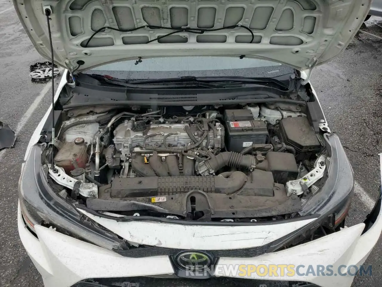 13 fotografías del automóvil dañado 5YFEPMAE6MP252219 TOYOTA COROLLA 2021