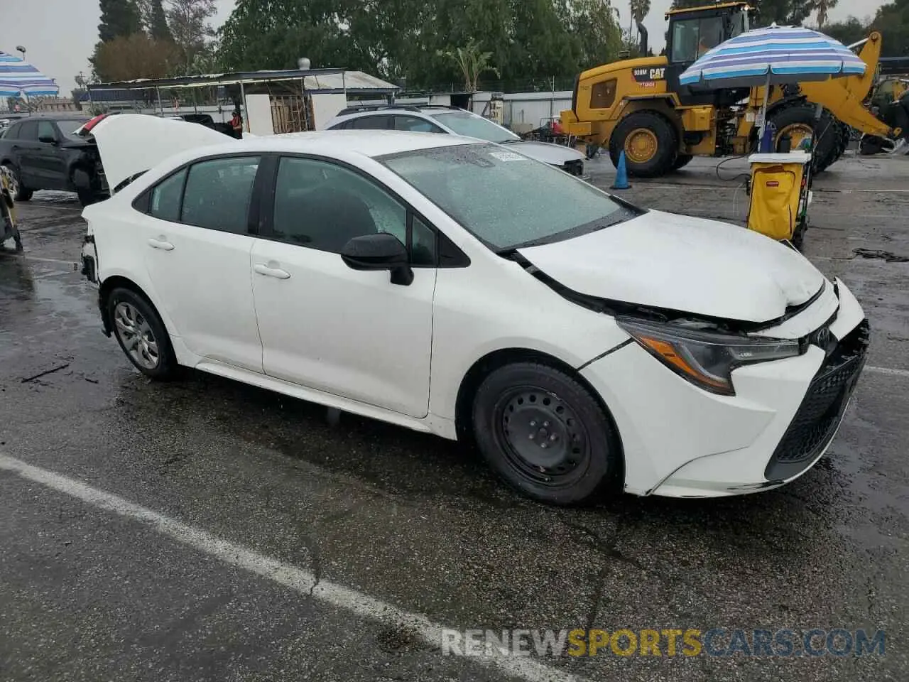 4 fotografías del automóvil dañado 5YFEPMAE6MP252219 TOYOTA COROLLA 2021