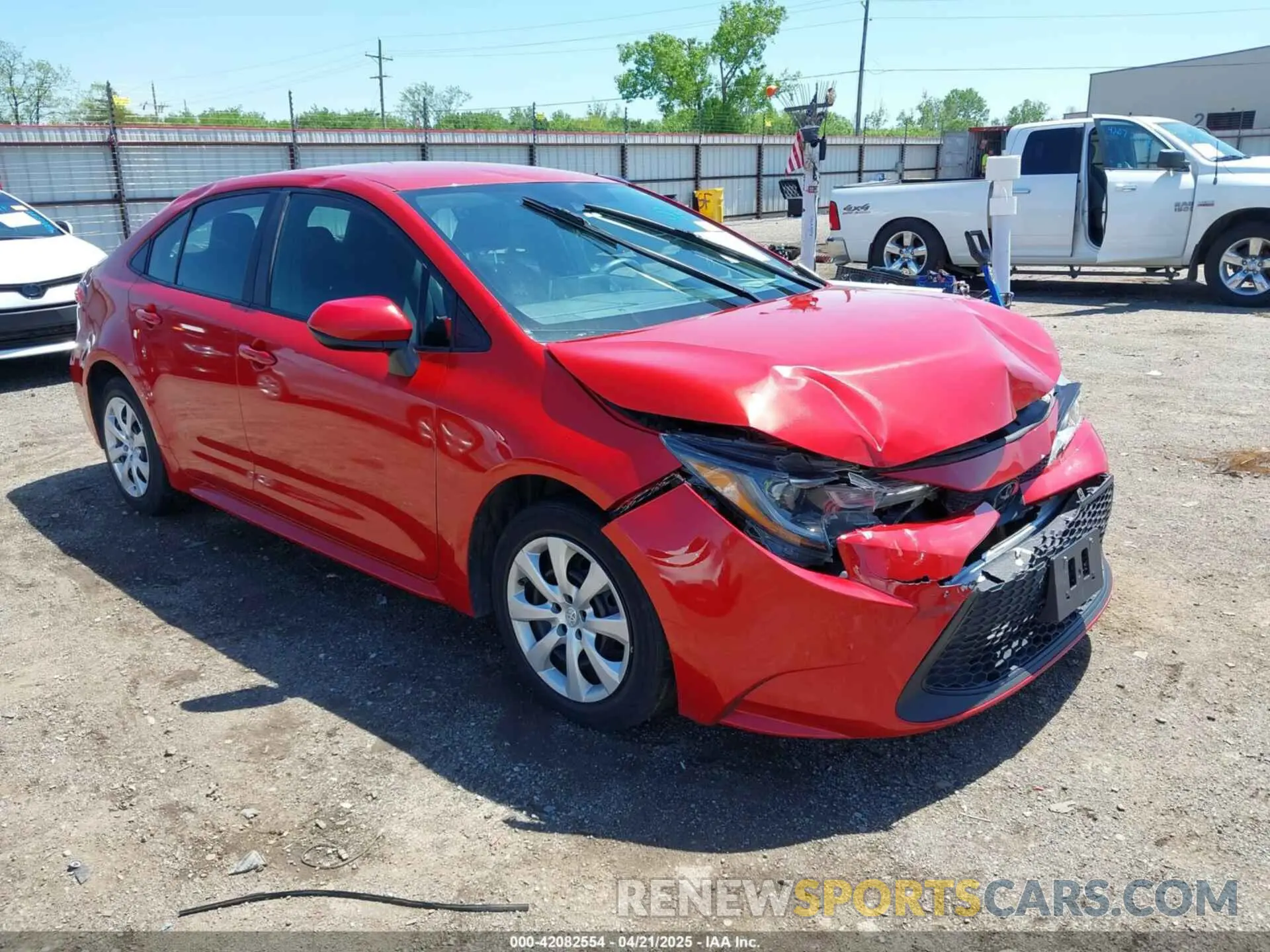 1 fotografías del automóvil dañado 5YFEPMAE6MP266086 TOYOTA COROLLA 2021