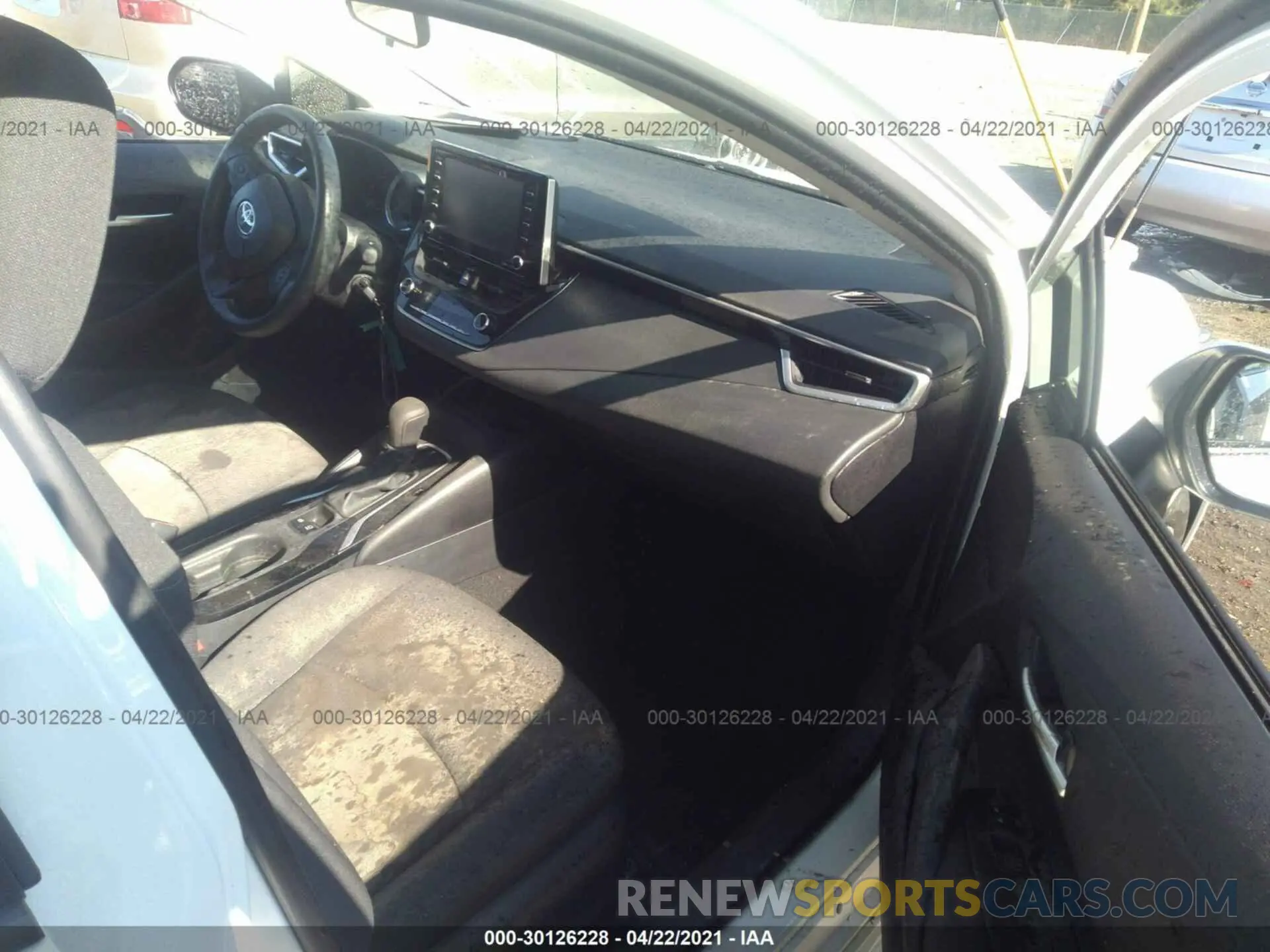 5 fotografías del automóvil dañado 5YFEPMAE7MP154509 TOYOTA COROLLA 2021