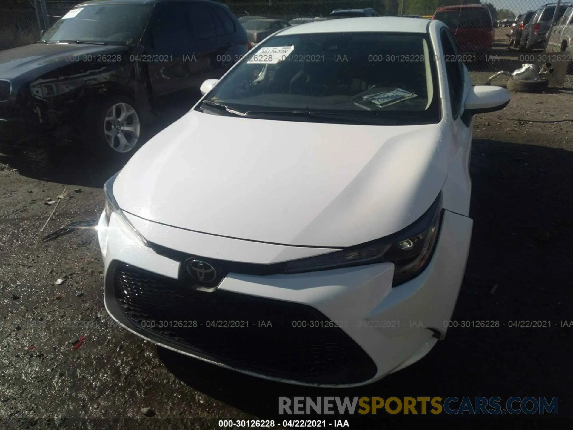6 fotografías del automóvil dañado 5YFEPMAE7MP154509 TOYOTA COROLLA 2021