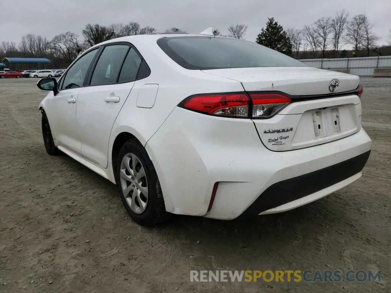 3 fotografías del automóvil dañado 5YFEPMAE7MP155336 TOYOTA COROLLA 2021