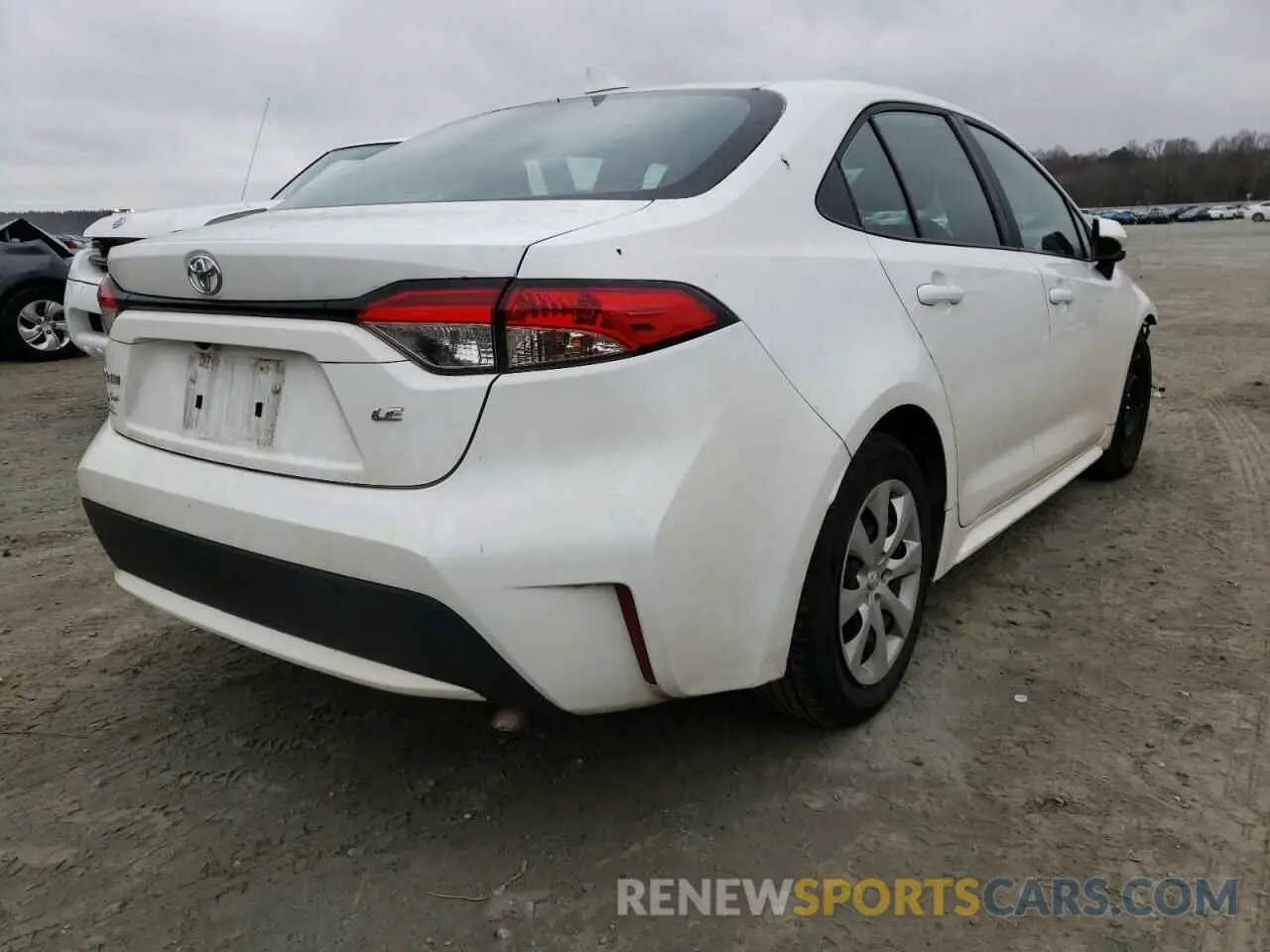 4 fotografías del automóvil dañado 5YFEPMAE7MP155336 TOYOTA COROLLA 2021