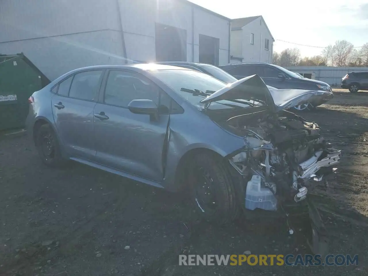 4 fotografías del automóvil dañado 5YFEPMAE7MP161718 TOYOTA COROLLA 2021