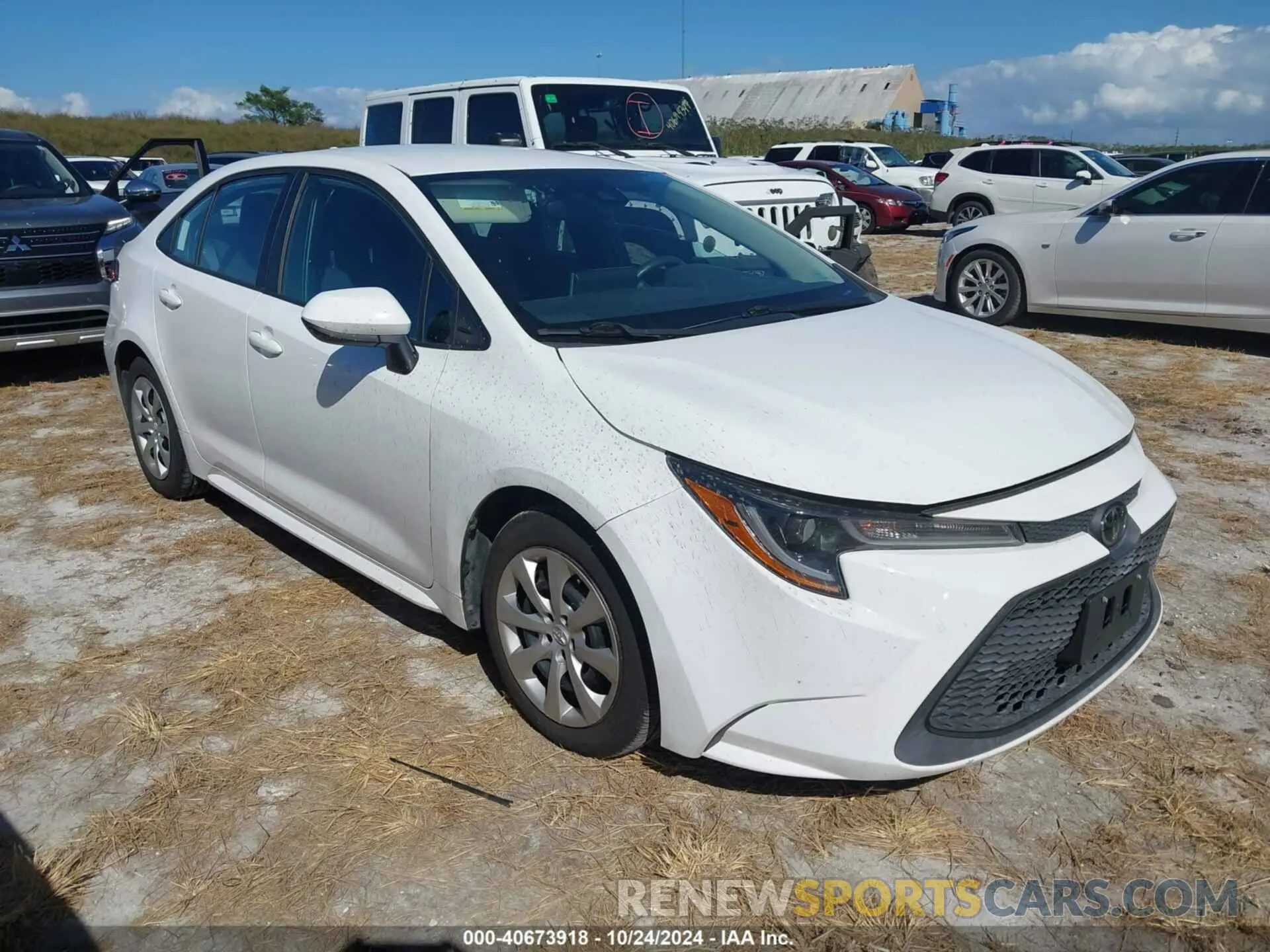 1 fotografías del automóvil dañado 5YFEPMAE7MP182813 TOYOTA COROLLA 2021