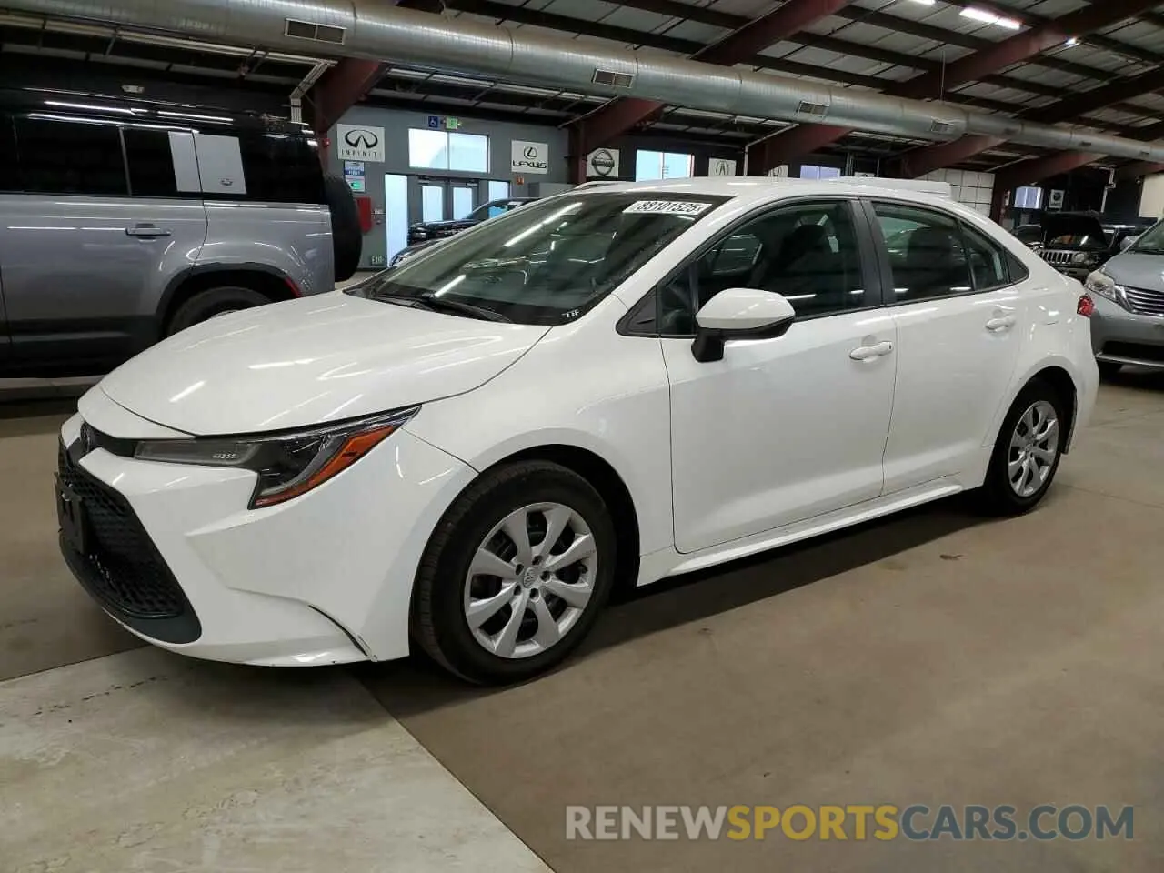 1 fotografías del automóvil dañado 5YFEPMAE7MP186036 TOYOTA COROLLA 2021
