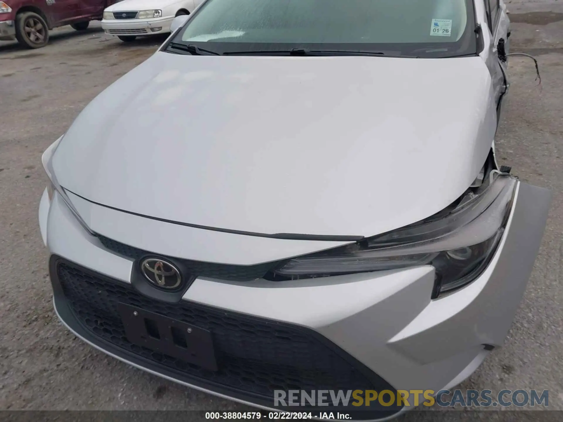 10 fotografías del automóvil dañado 5YFEPMAE7MP186120 TOYOTA COROLLA 2021