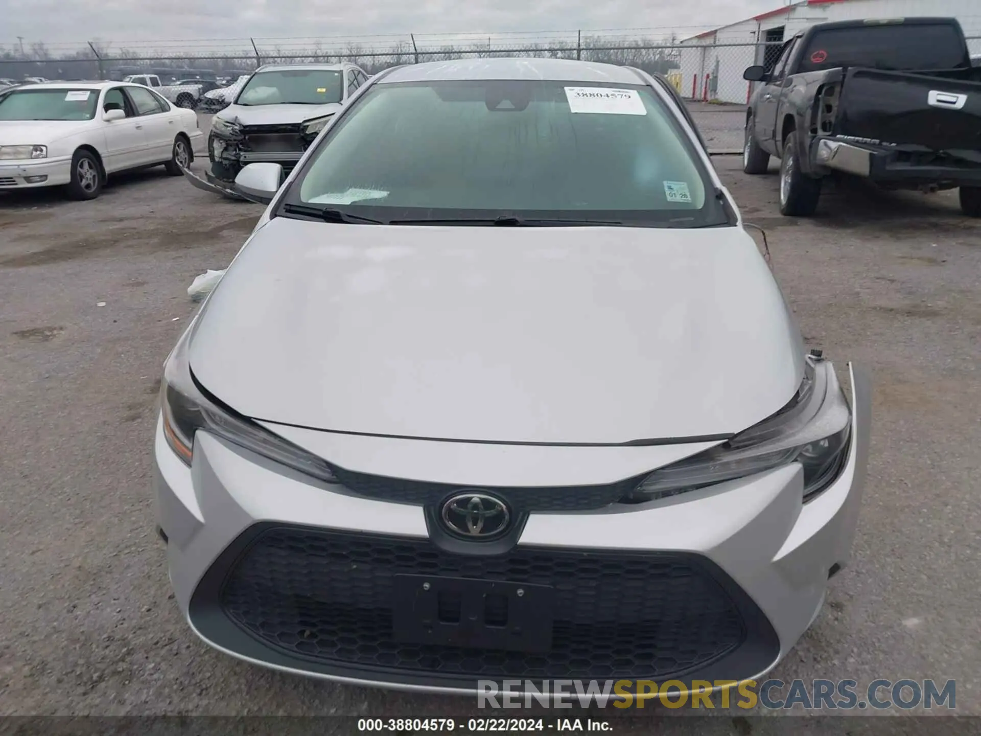 12 fotografías del automóvil dañado 5YFEPMAE7MP186120 TOYOTA COROLLA 2021