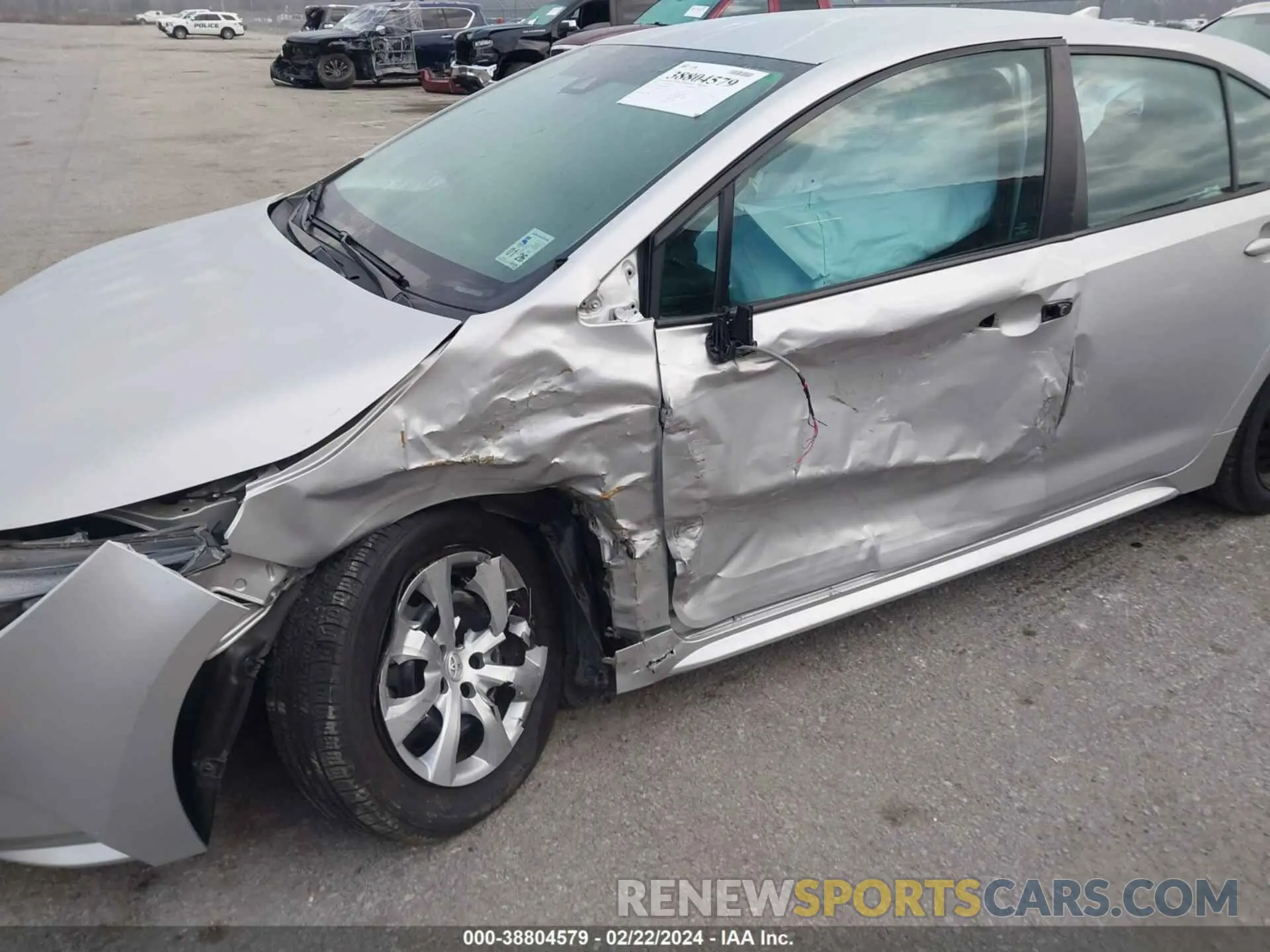 6 fotografías del automóvil dañado 5YFEPMAE7MP186120 TOYOTA COROLLA 2021