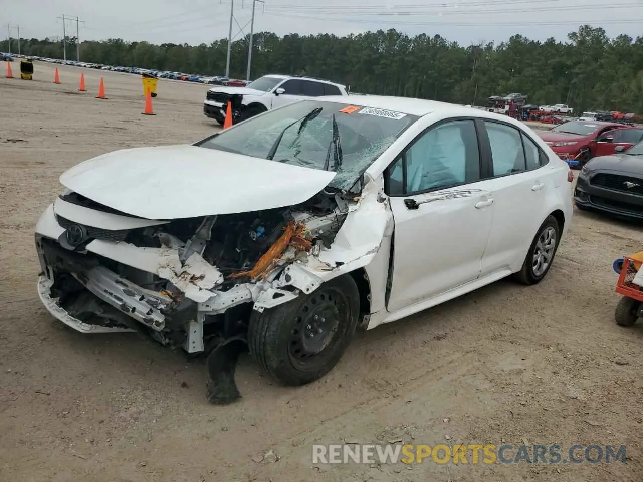 1 fotografías del automóvil dañado 5YFEPMAE7MP186795 TOYOTA COROLLA 2021