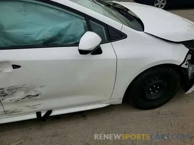 10 fotografías del automóvil dañado 5YFEPMAE7MP186795 TOYOTA COROLLA 2021
