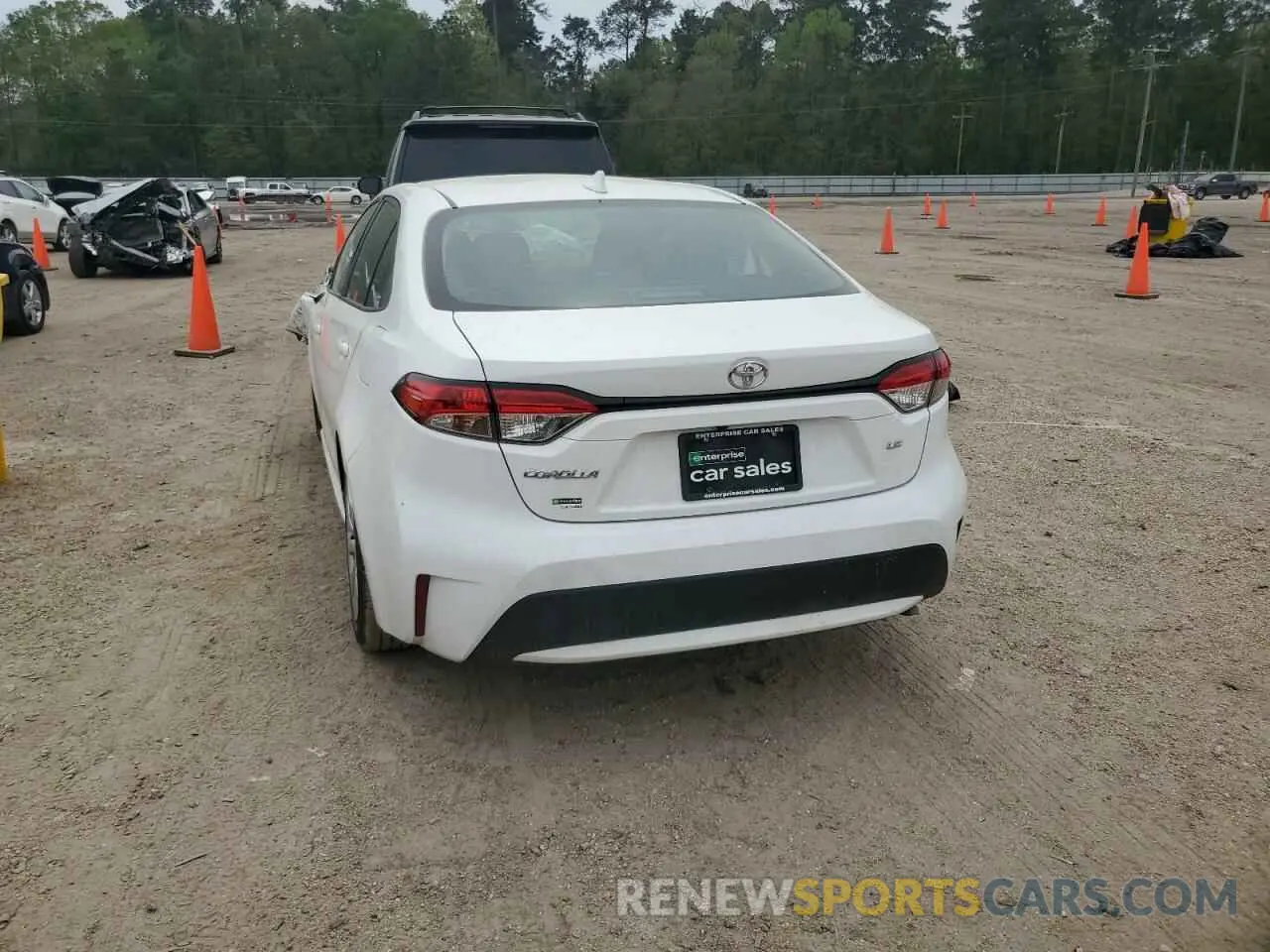 6 fotografías del automóvil dañado 5YFEPMAE7MP186795 TOYOTA COROLLA 2021