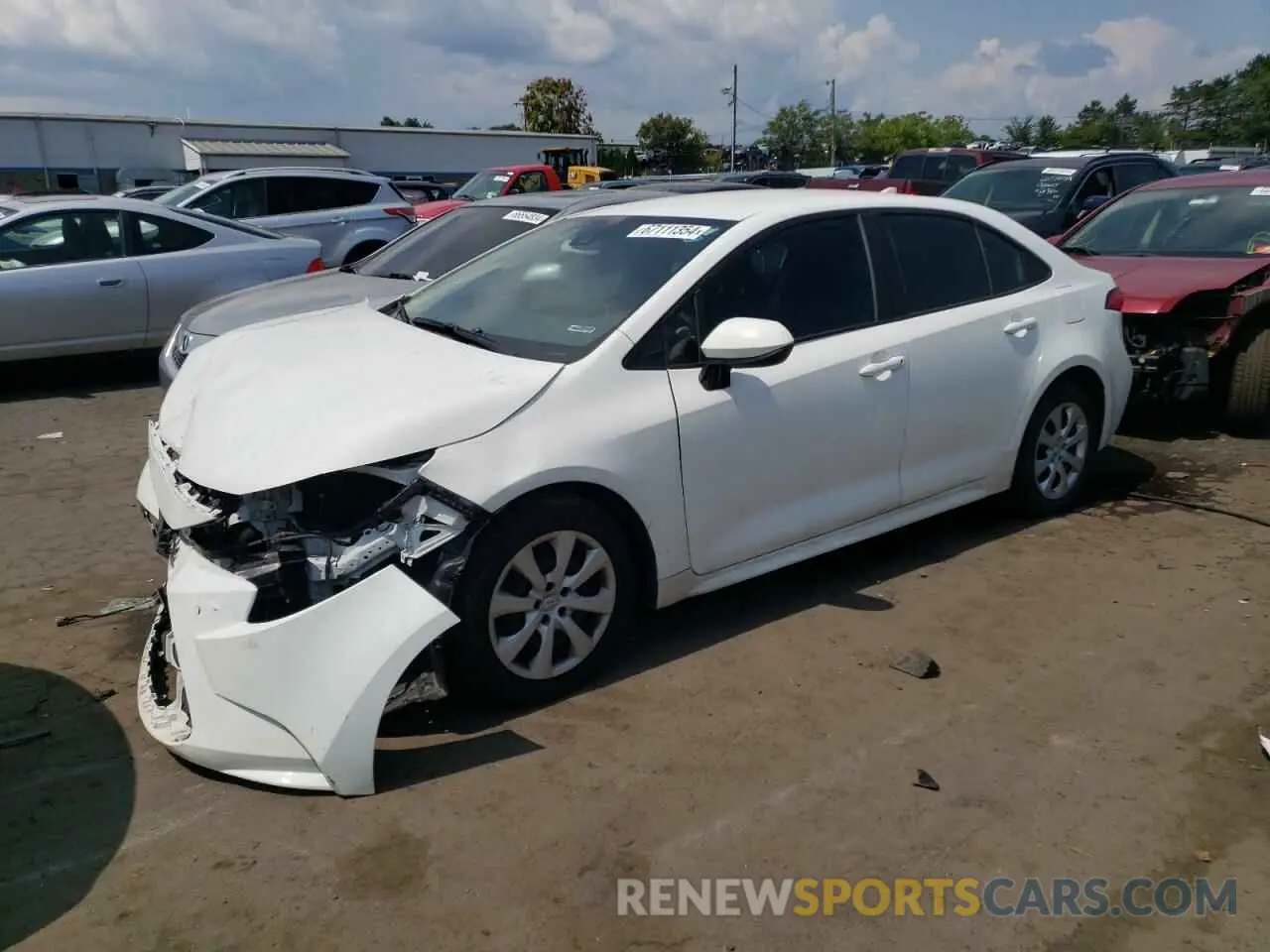 1 fotografías del automóvil dañado 5YFEPMAE7MP189048 TOYOTA COROLLA 2021