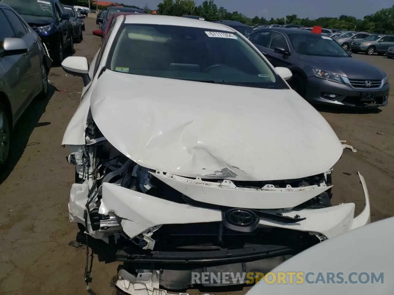 5 fotografías del automóvil dañado 5YFEPMAE7MP189048 TOYOTA COROLLA 2021