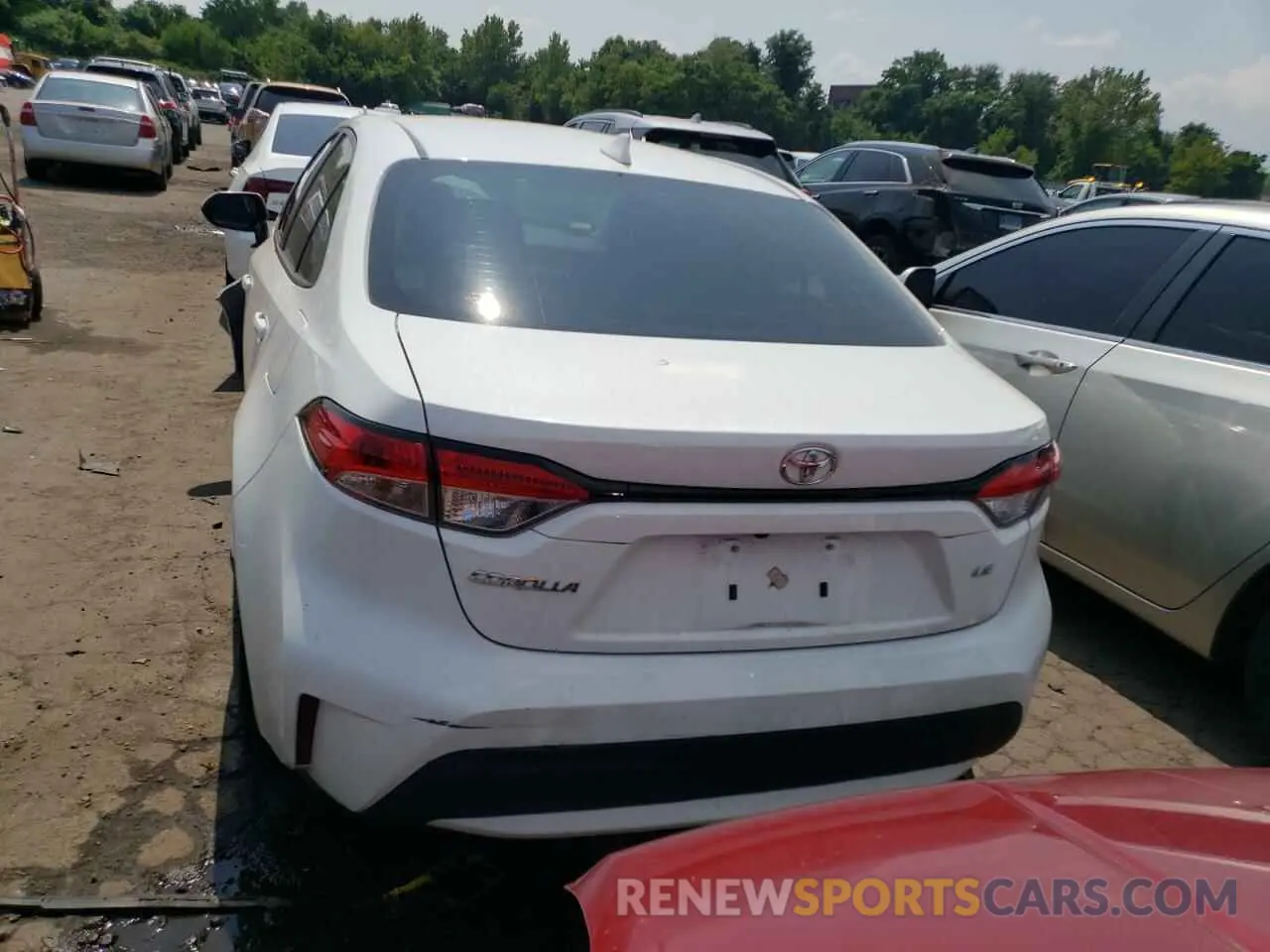 6 fotografías del automóvil dañado 5YFEPMAE7MP189048 TOYOTA COROLLA 2021