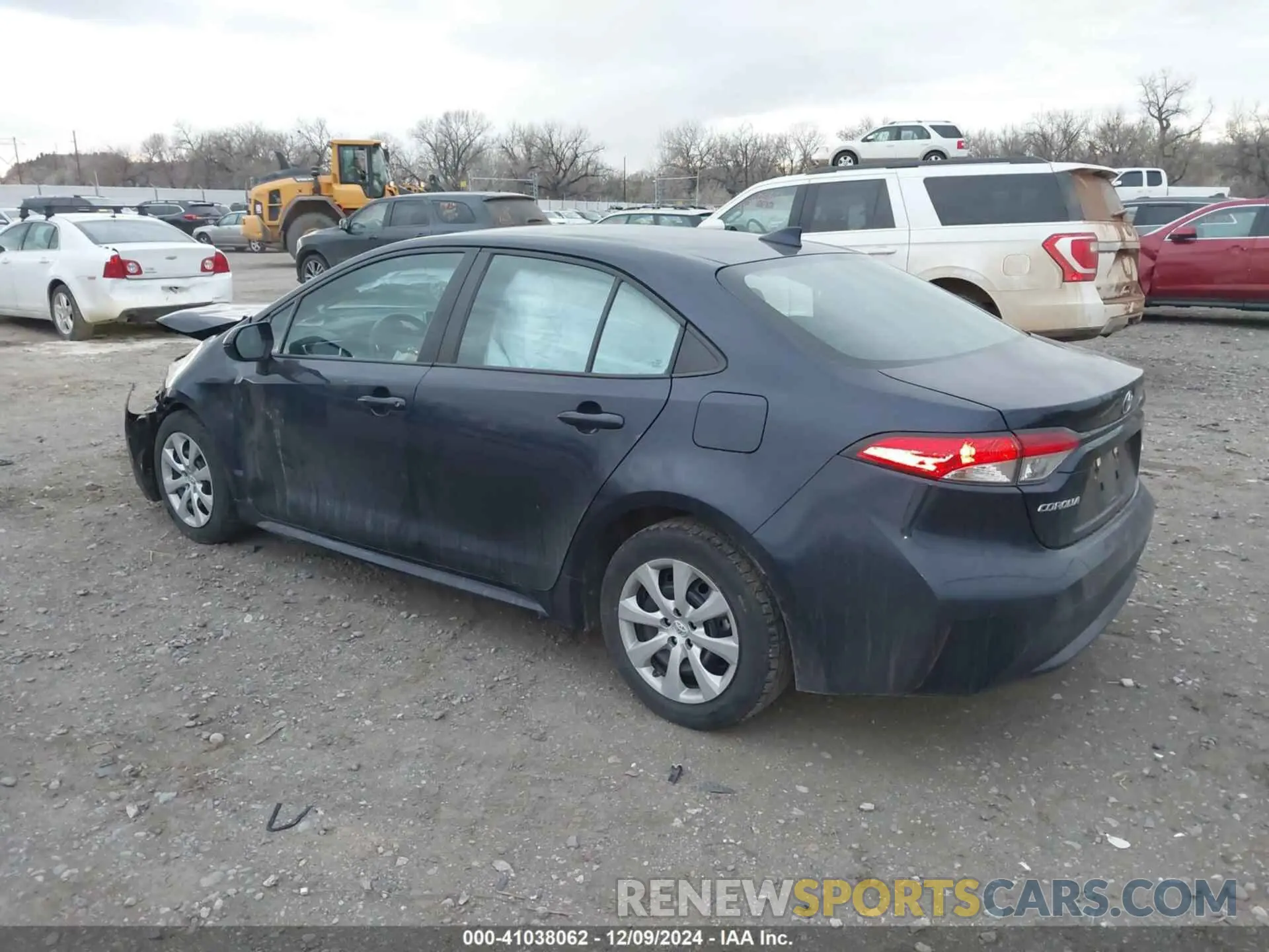 3 fotografías del automóvil dañado 5YFEPMAE7MP202185 TOYOTA COROLLA 2021