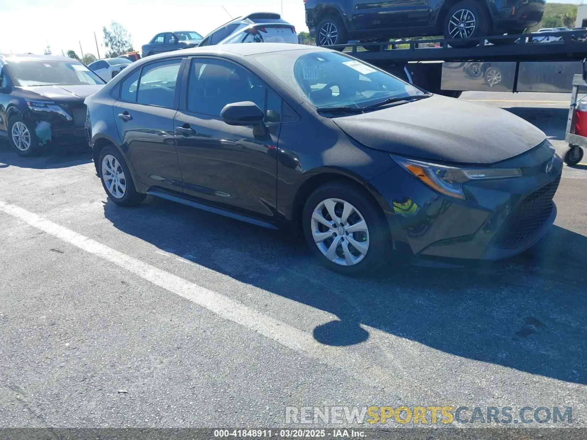 1 fotografías del automóvil dañado 5YFEPMAE7MP206236 TOYOTA COROLLA 2021