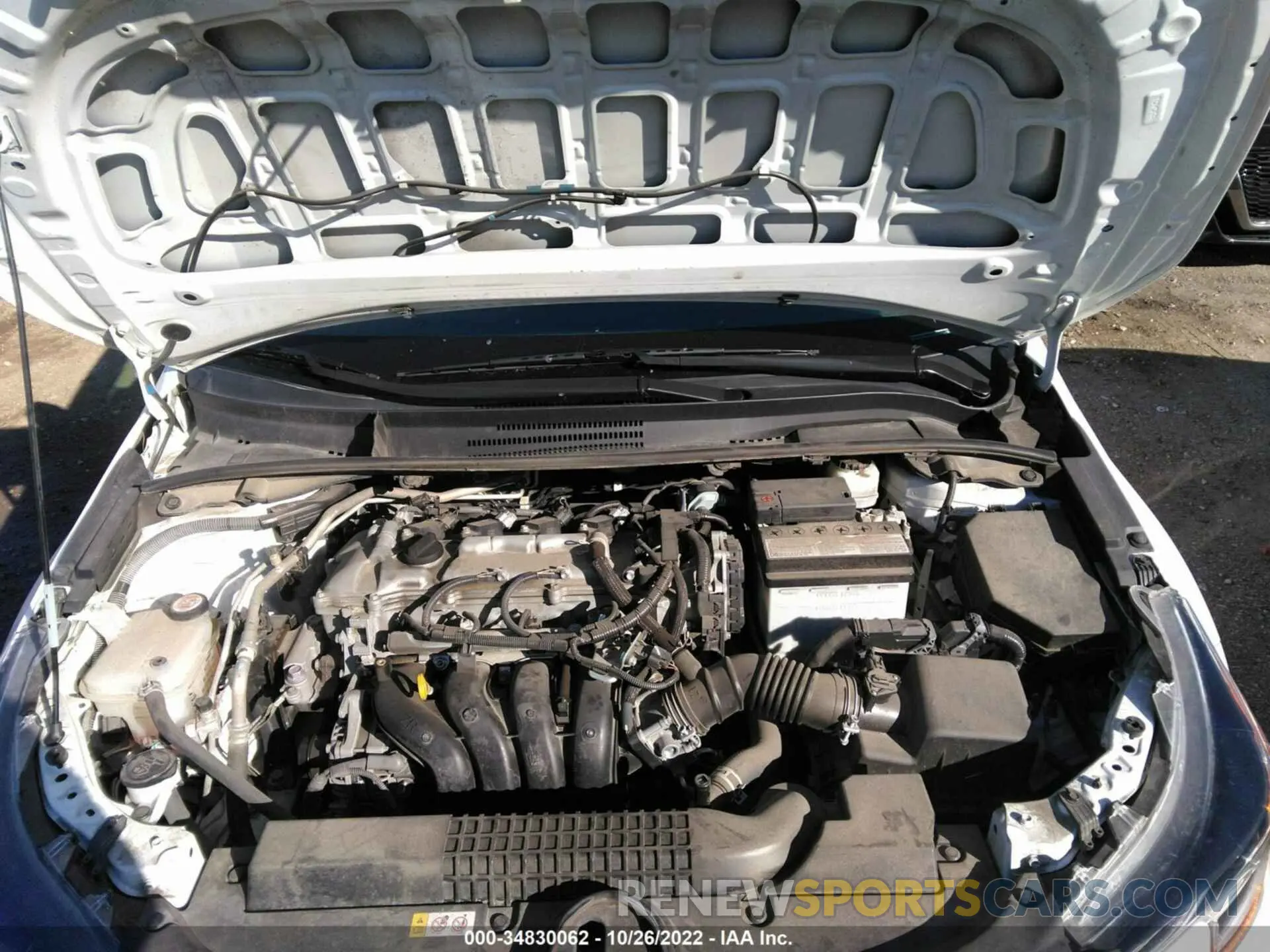 10 fotografías del automóvil dañado 5YFEPMAE7MP209038 TOYOTA COROLLA 2021