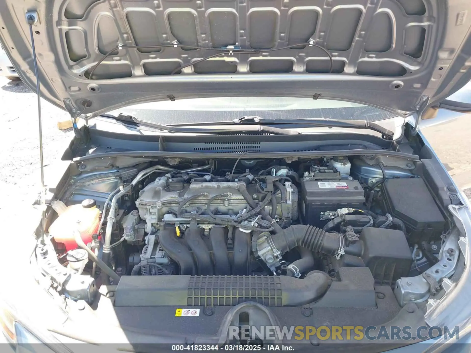 10 fotografías del automóvil dañado 5YFEPMAE7MP214787 TOYOTA COROLLA 2021