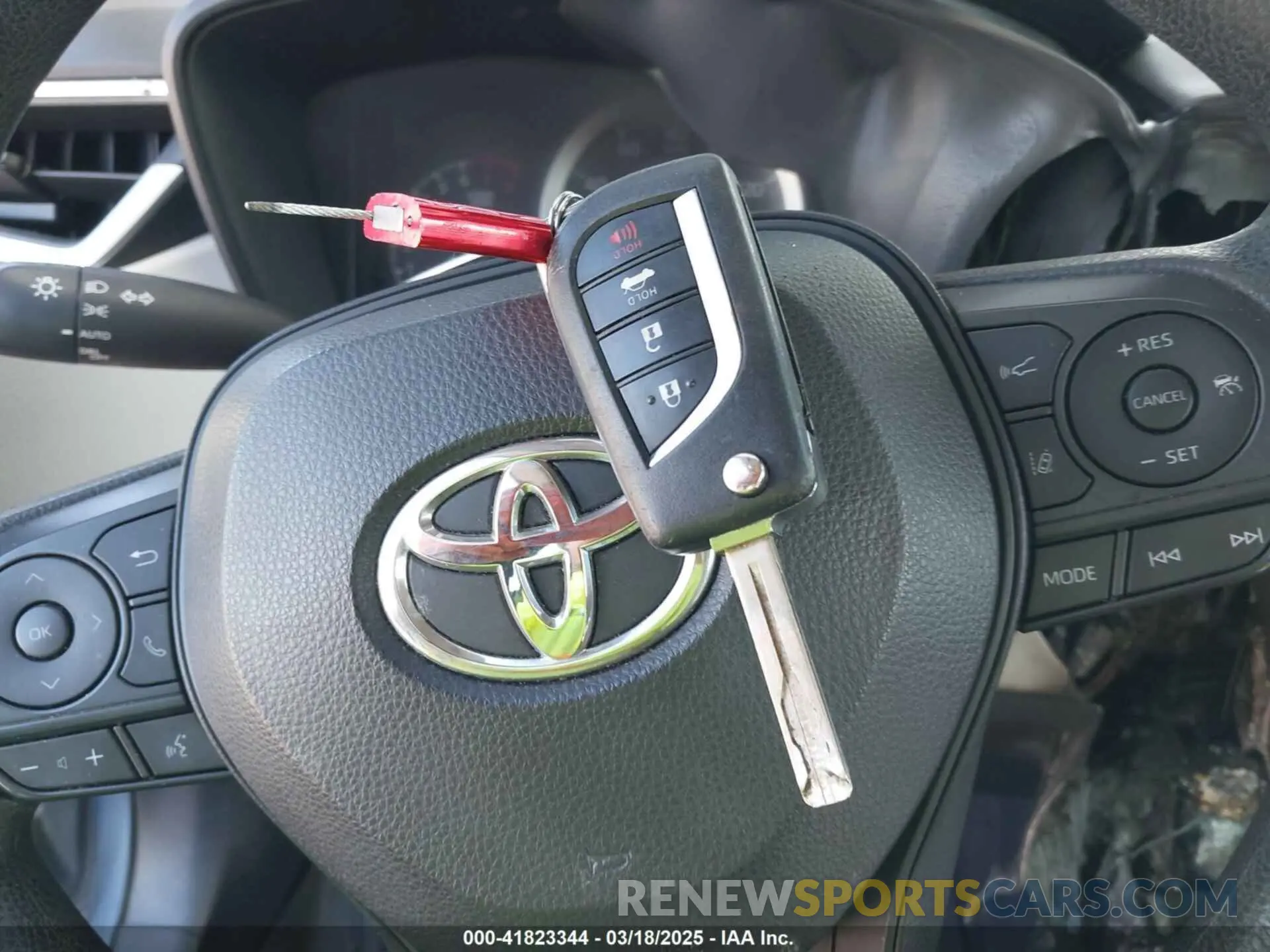 11 fotografías del automóvil dañado 5YFEPMAE7MP214787 TOYOTA COROLLA 2021