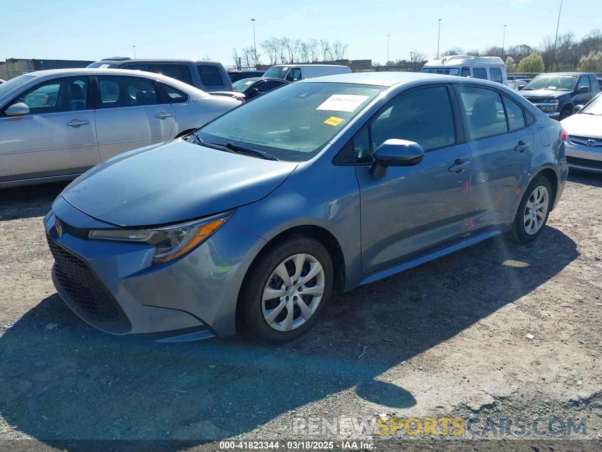 2 fotografías del automóvil dañado 5YFEPMAE7MP214787 TOYOTA COROLLA 2021