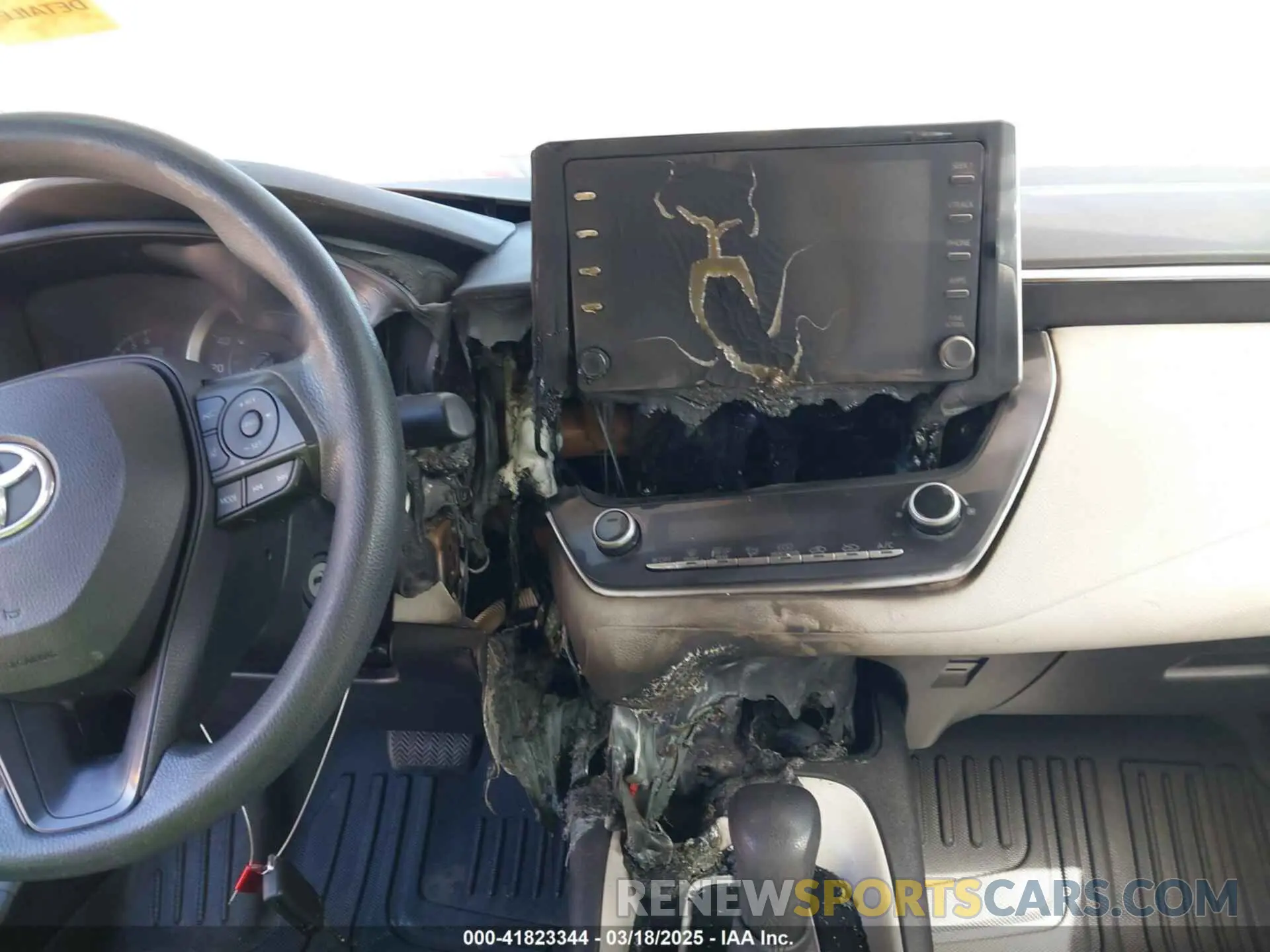 6 fotografías del automóvil dañado 5YFEPMAE7MP214787 TOYOTA COROLLA 2021