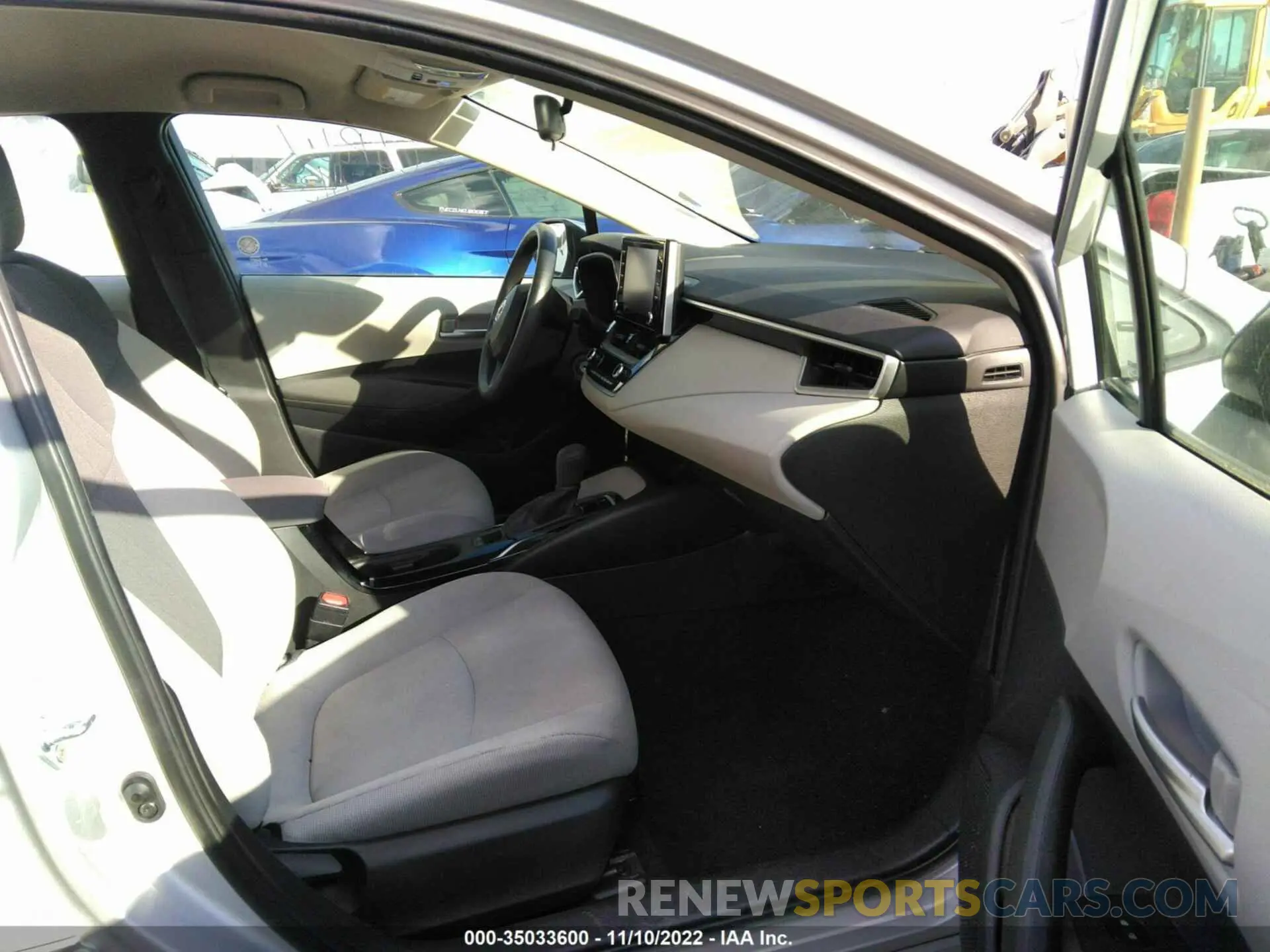 5 fotografías del automóvil dañado 5YFEPMAE7MP216068 TOYOTA COROLLA 2021